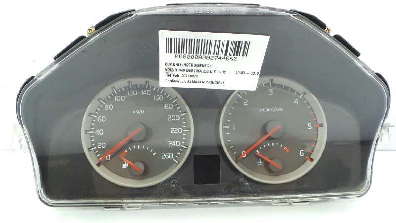 VOLVO S40 2 generation (2004-2012) Speedometer 30710071, 30710071, 30710071 24603345