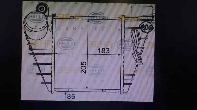 SEAT Leon 1 generation (1999-2005) Intercooler Kylare 1J0145803F 19091992