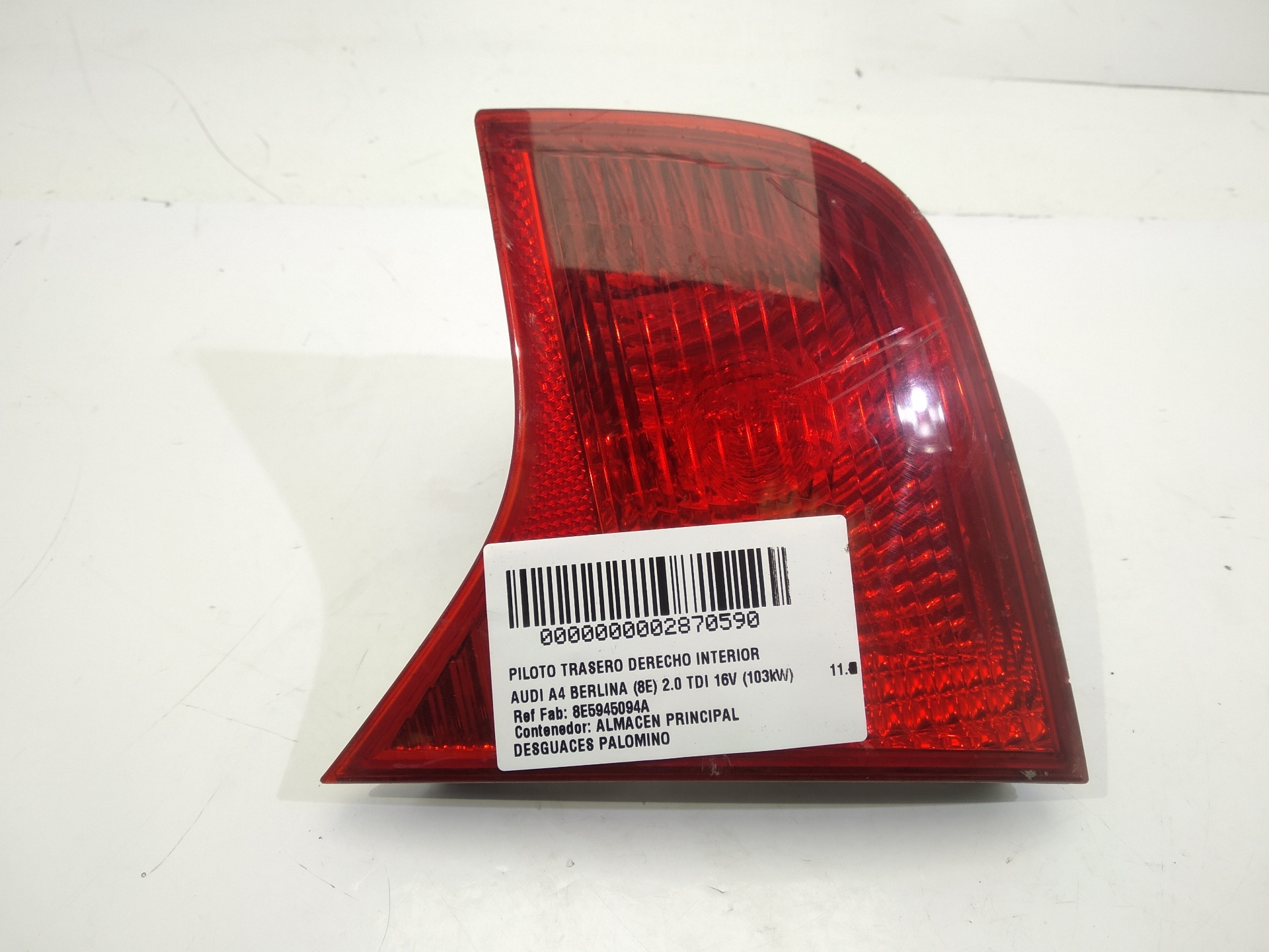 AUDI A4 B7/8E (2004-2008) Фонарь задний правый 8E5945094A,8E5945094A,8E5945094A 24514484