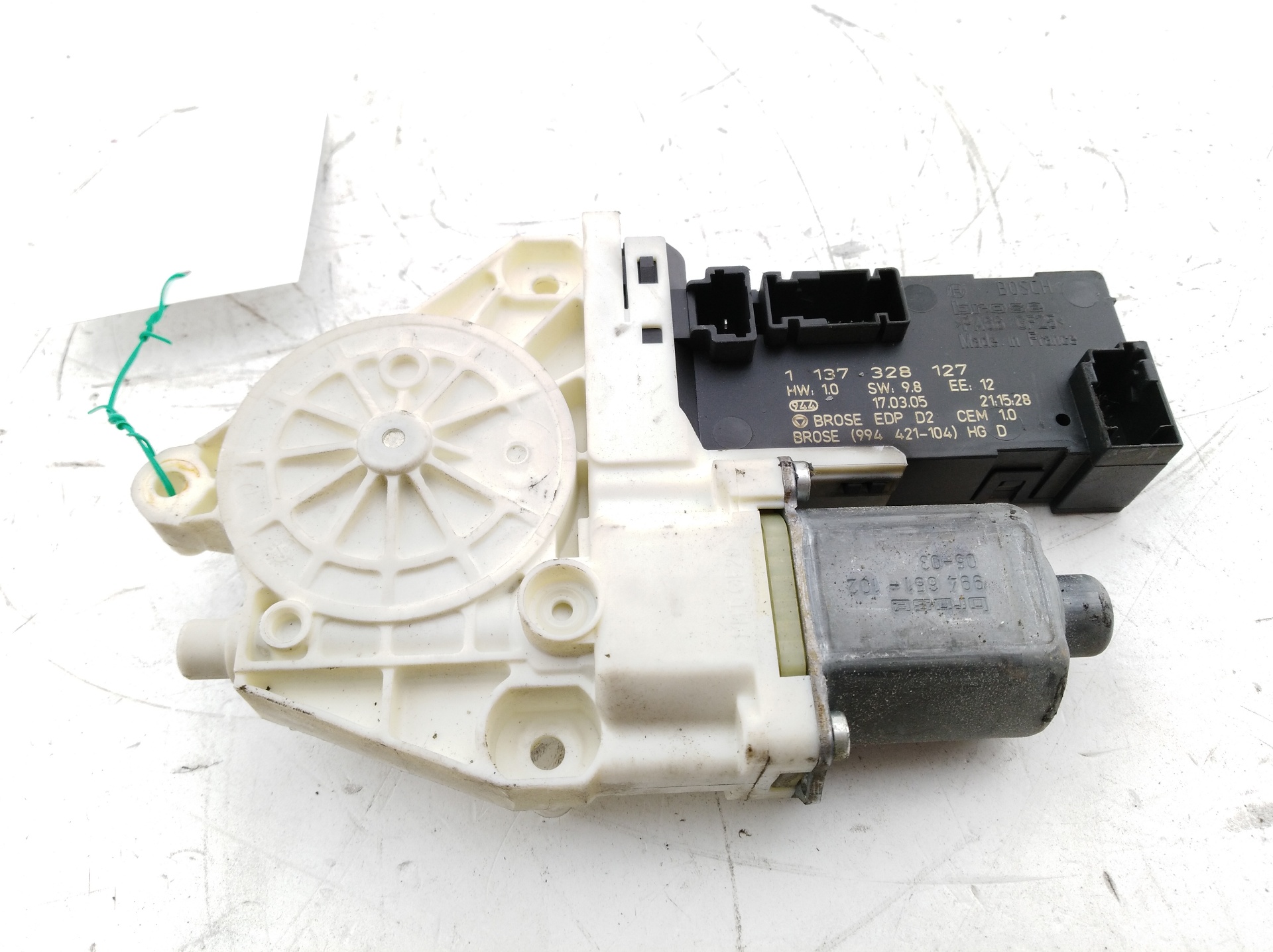 RENAULT 407 1 generation (2004-2010) Front Right Door Window Control Motor 1137328127, 1137328127, 1137328127 24667584