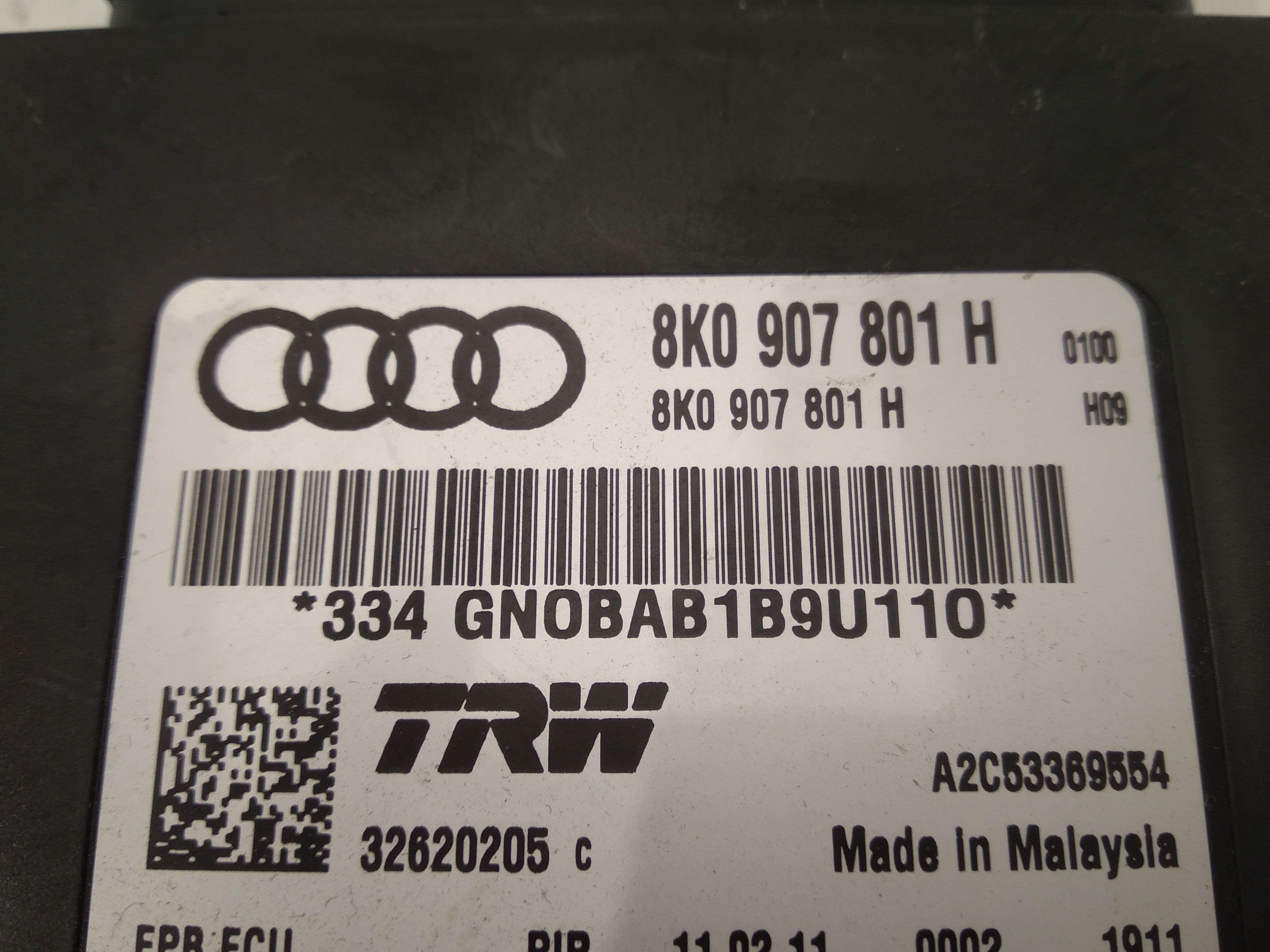 AUDI A5 Sportback 8T (2009-2011) Другая деталь 8K0907801H 25706367