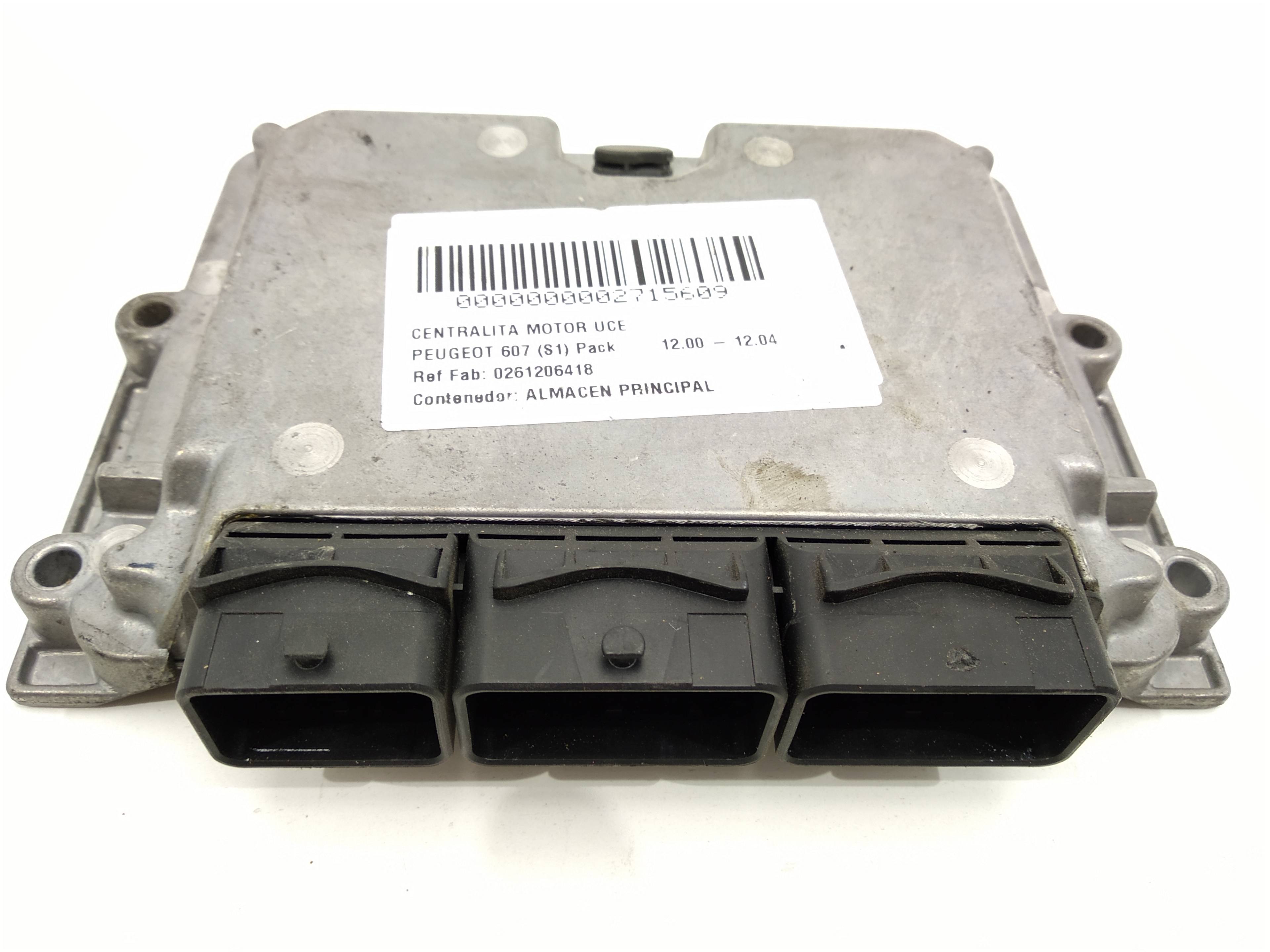 PEUGEOT 607 1 generation (2000-2008) Motorstyrenhet ECU 0261206418, 0261206418, 0261206418 19210542