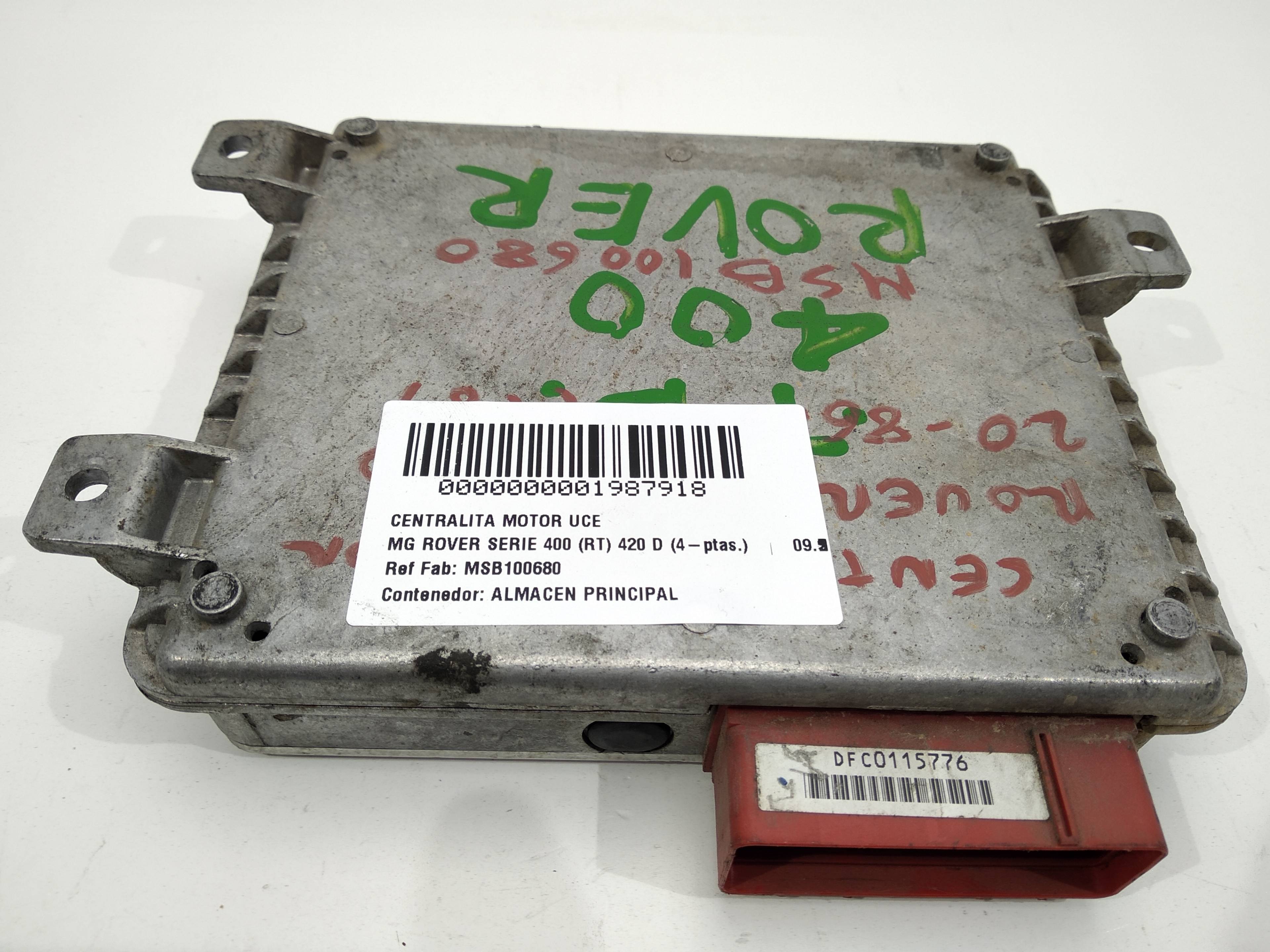 ROVER 400 1 generation (HH-R) (1995-2000) Engine Control Unit ECU MSB100680, MSB100680, MSB100680 19113231