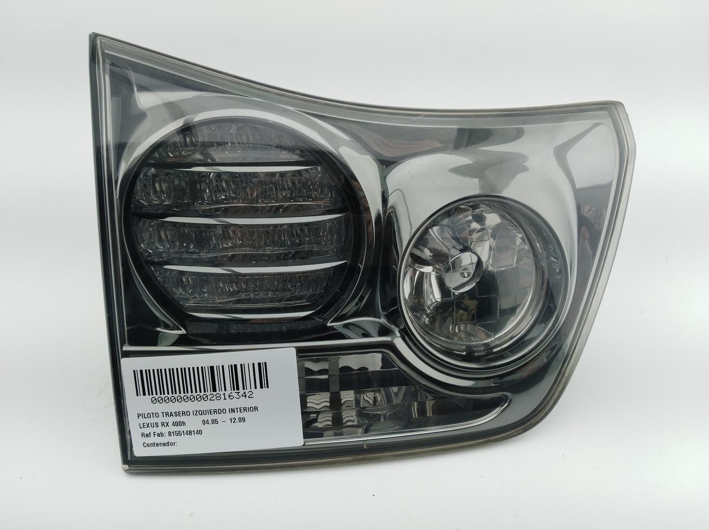 LEXUS RX 2 generation (2003-2009) Rear Left Taillight 8155148140, 8155148140, 8155148140 24665659