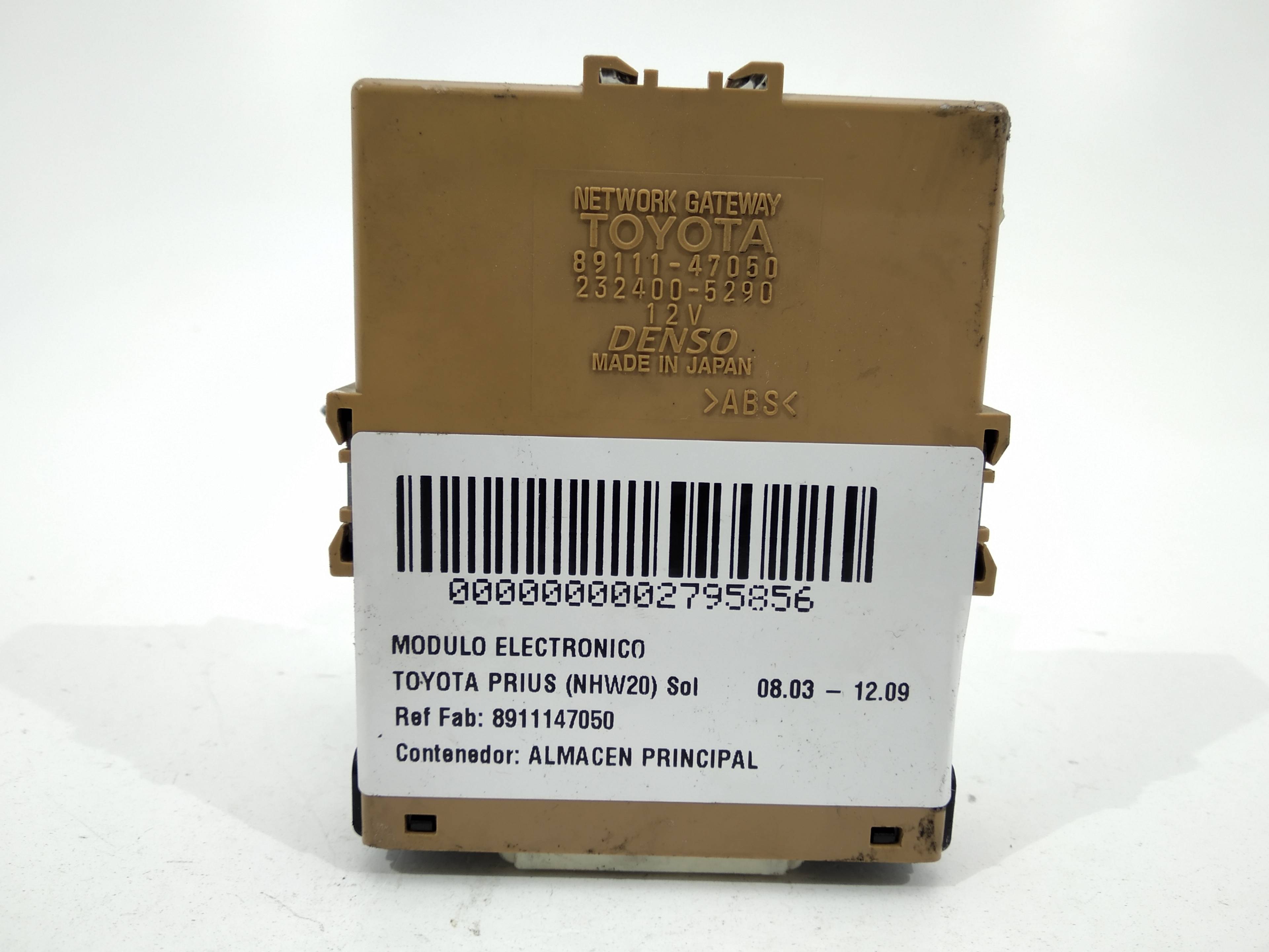 TOYOTA Prius 2 generation (XW20) (2003-2011) Andra styrenheter 8911147050, 8911147050, 8911147050 19296307