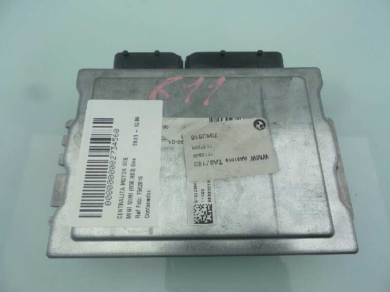 MINI Cooper R50 (2001-2006) Moottorin ohjausyksikkö ECU 7562616,7562616 19233987