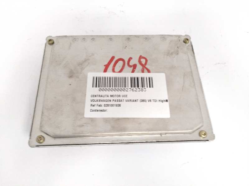 VOLKSWAGEN Passat Variant 1 generation (2010-2024) Moottorin ohjausyksikkö ECU 0281001938,0281001938 19267992