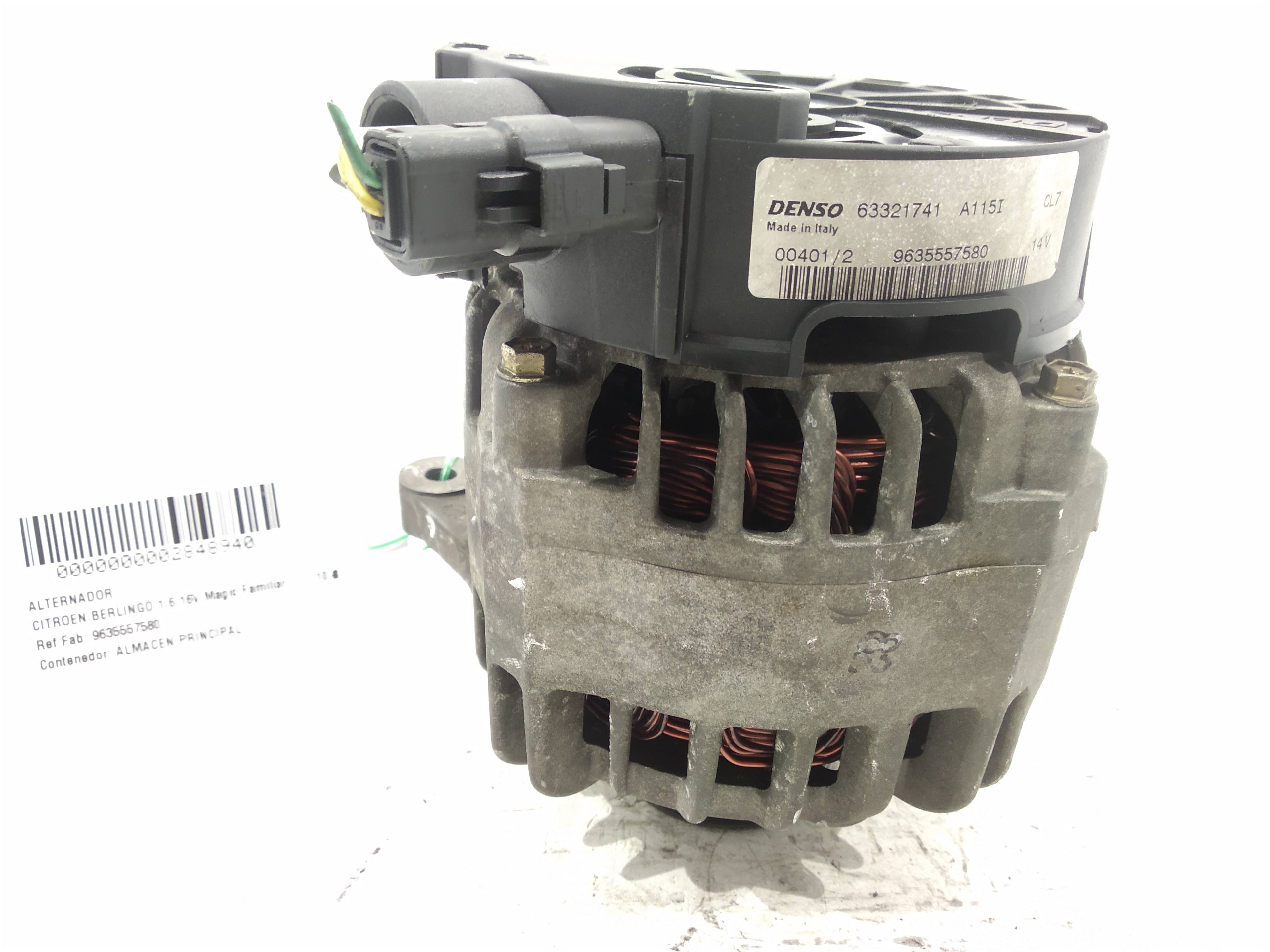 CITROËN 2 generation (1996-2004) Dynamo 9635557580, 9635557580, 9635557580 19336004