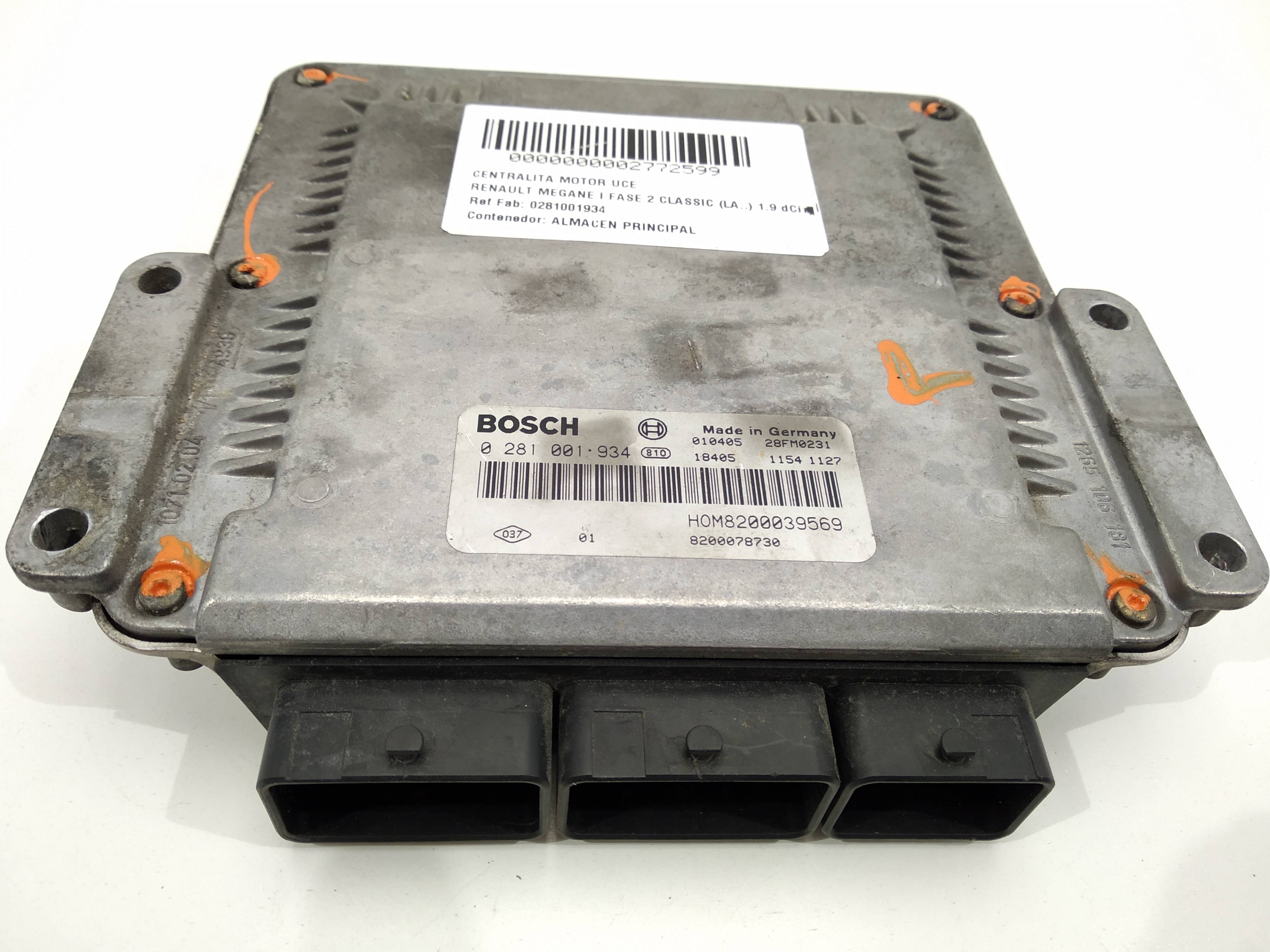 BMW Megane 2 generation (2002-2012) Engine Control Unit ECU 0281001934, 0281001934 19272530