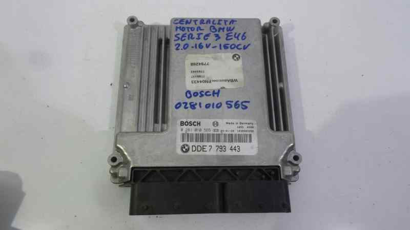 BMW 3 Series E46 (1997-2006) Motorkontrolenhed ECU 0281010565,0281010565,0281010565 19101368