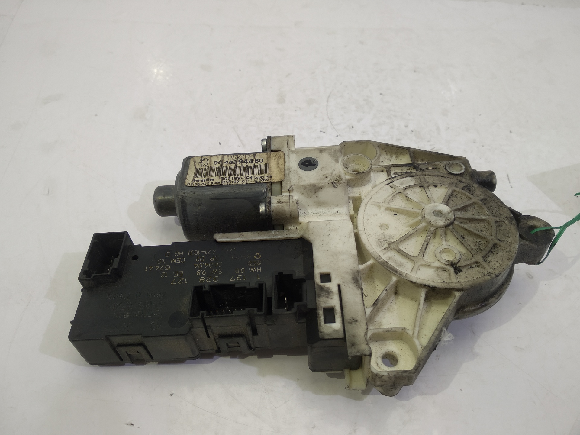 PEUGEOT 407 1 generation (2004-2010) Front Right Door Window Control Motor 9646594480 25304756