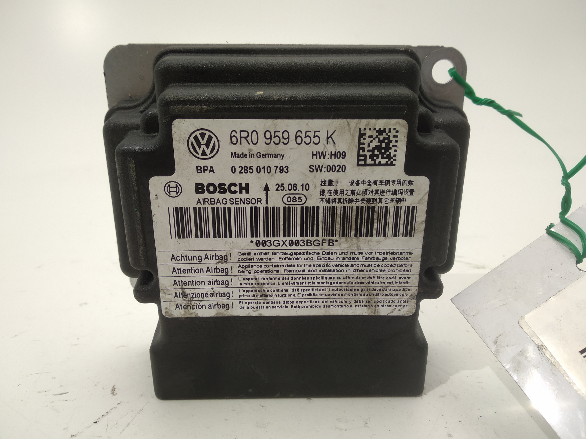 SEAT Ibiza 4 generation (2008-2017) SRS Control Unit 0285010793, 0285010793, 0285010793 24513324