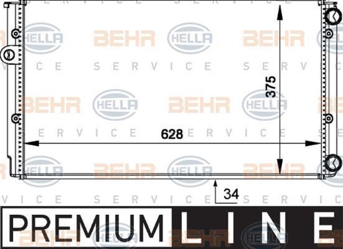 VOLKSWAGEN Golf 3 generation (1991-1998) Annen del 8MK376714041V 25290483