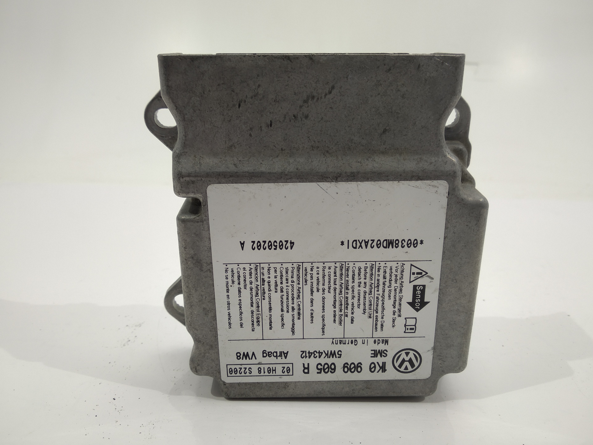 VOLKSWAGEN Golf 5 generation (2003-2009) SRS Control Unit 1K0909605R,1K0909605R,1K0909605R 24017656