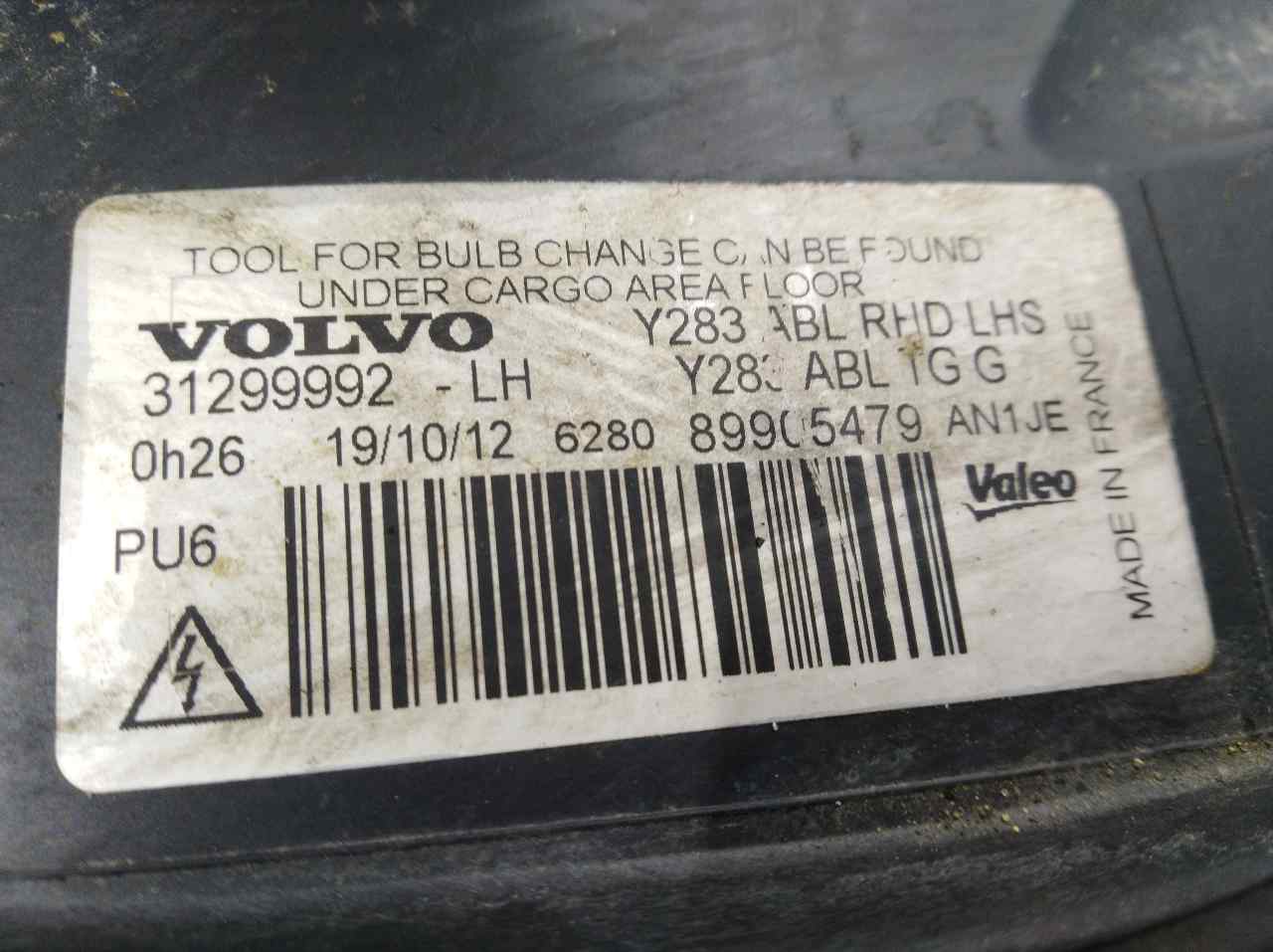 VOLVO V40 2 generation (2012-2020) Front Left Headlight 31299992, 31299992, 31299992 24515094