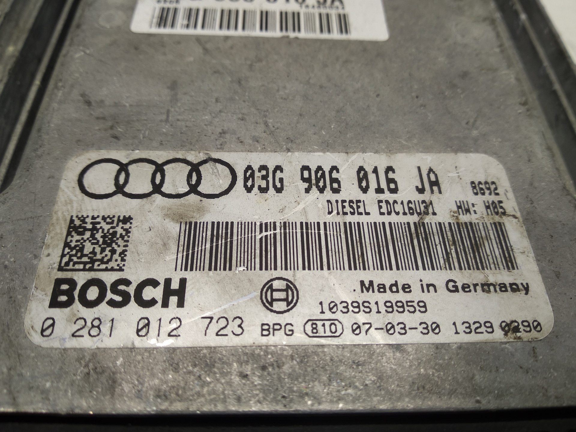 AUDI A4 B6/8E (2000-2005) Motorkontrolenhed ECU 0281012723, 0281012723, 0281012723 24513718