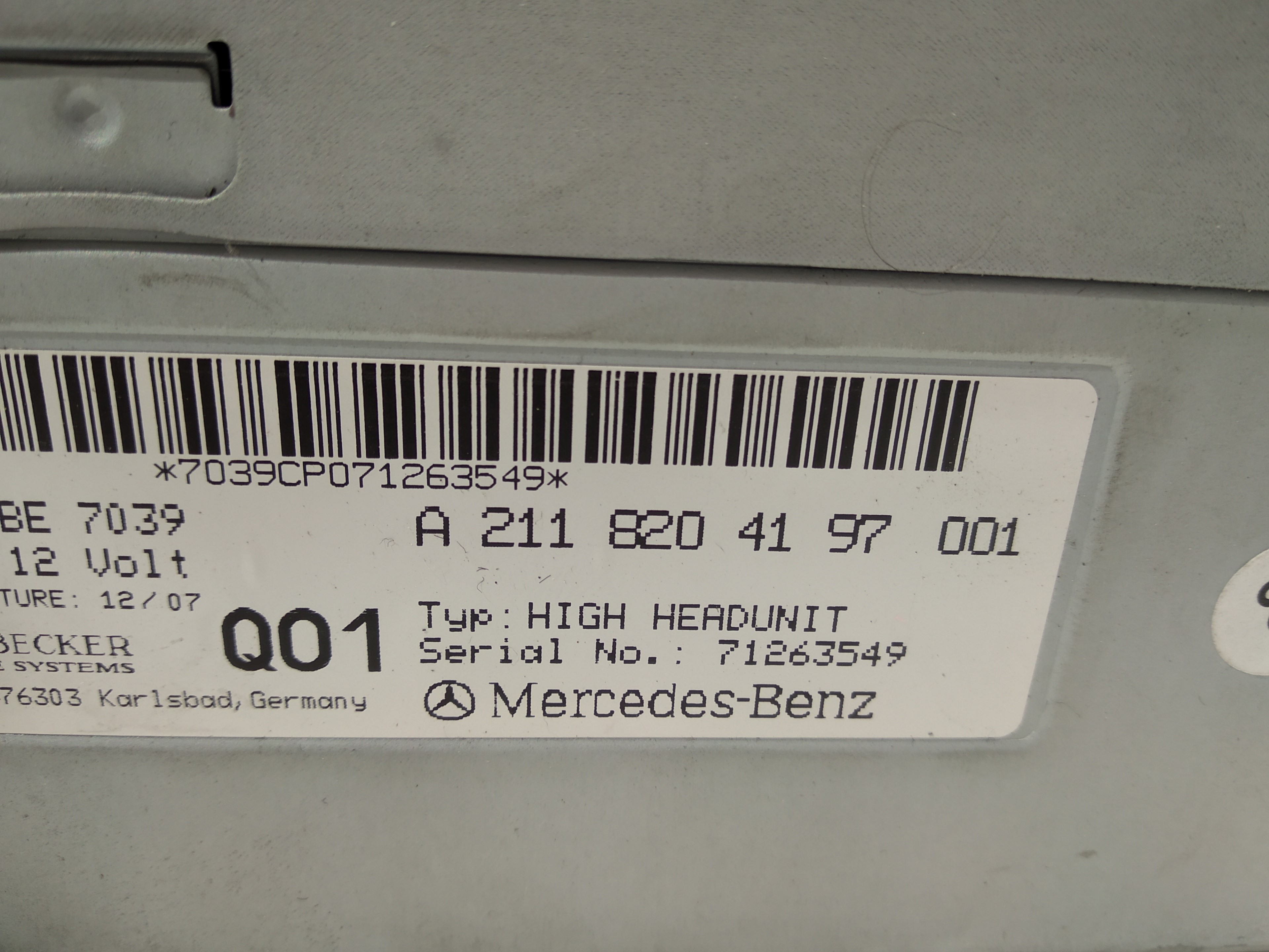 ROLLS-ROYCE E-Class W211/S211 (2002-2009) Музичний плеєр без GPS A2118204197,A2118204197,A2118204197 19345242