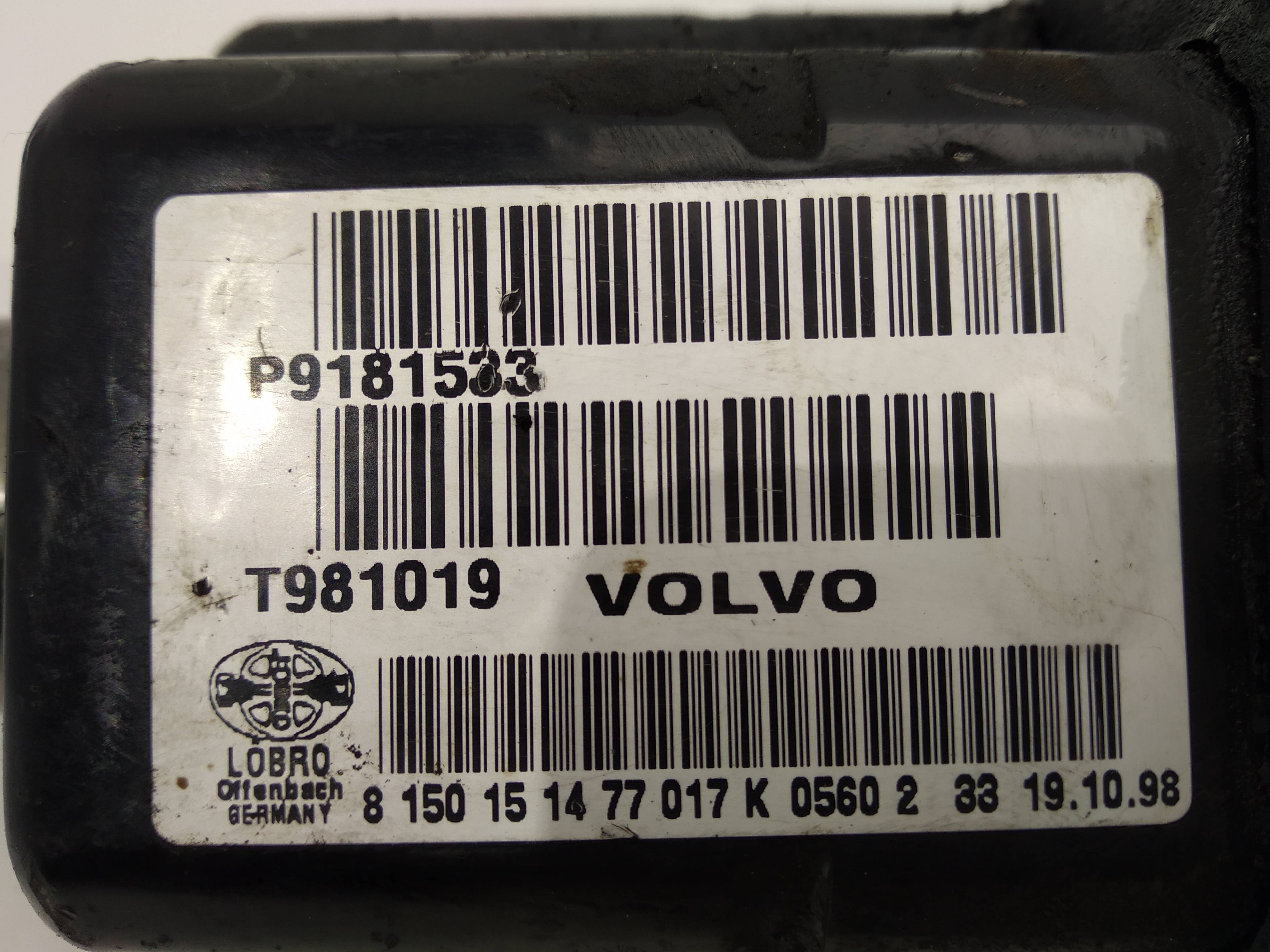 VOLVO S80 1 generation (1998-2006) Arbre de transmission avant gauche P9181533, P9181533 19278243