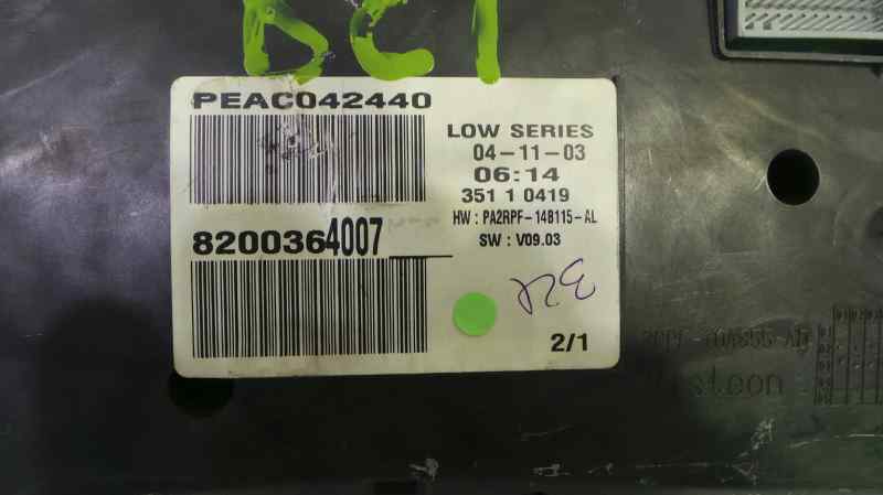 RENAULT Megane 2 generation (2002-2012) Speedometer 8200364007 19121046