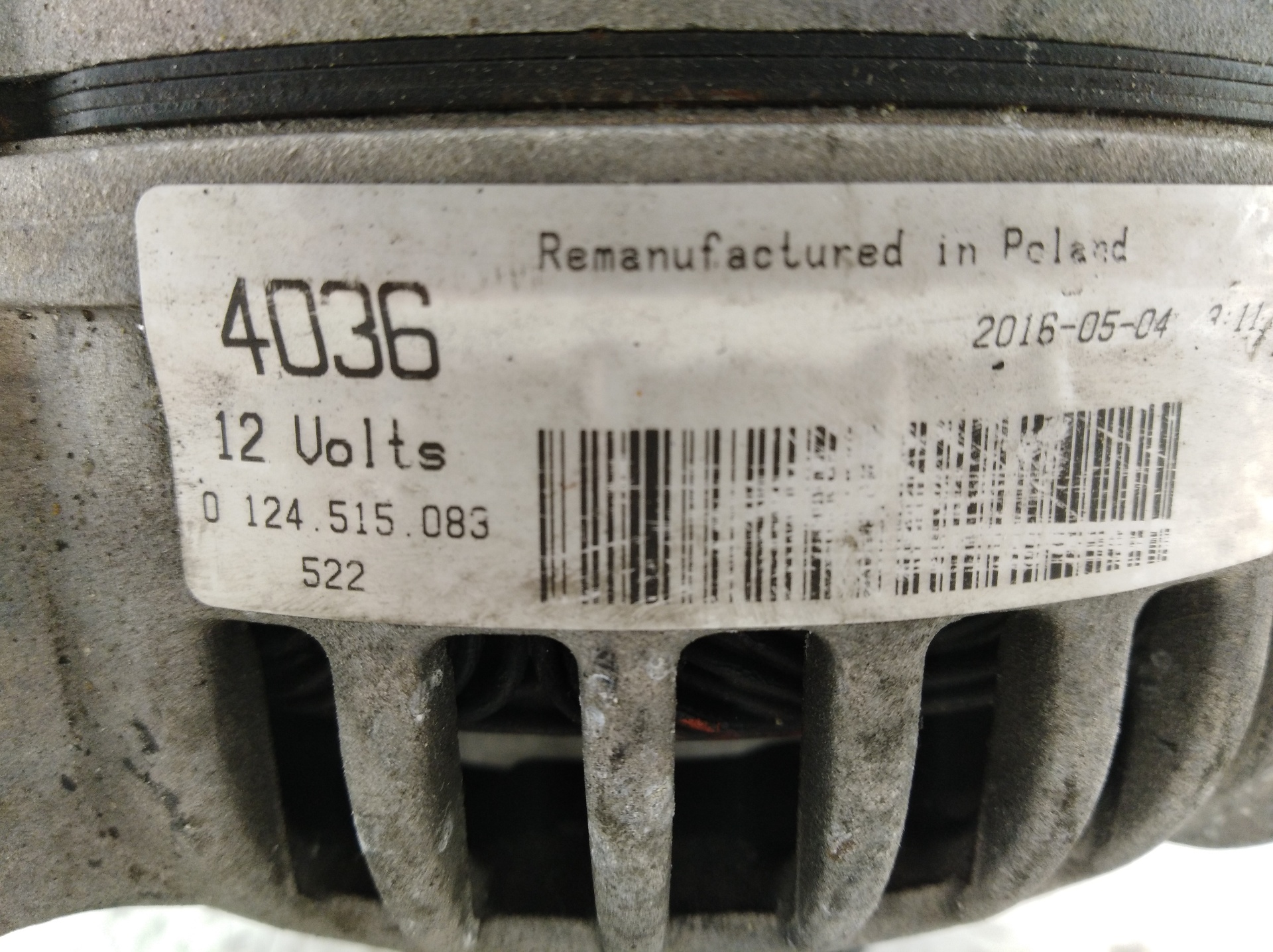 VOLKSWAGEN Golf 4 generation (1997-2006) Alternator 0124515083,0124515083 24668414