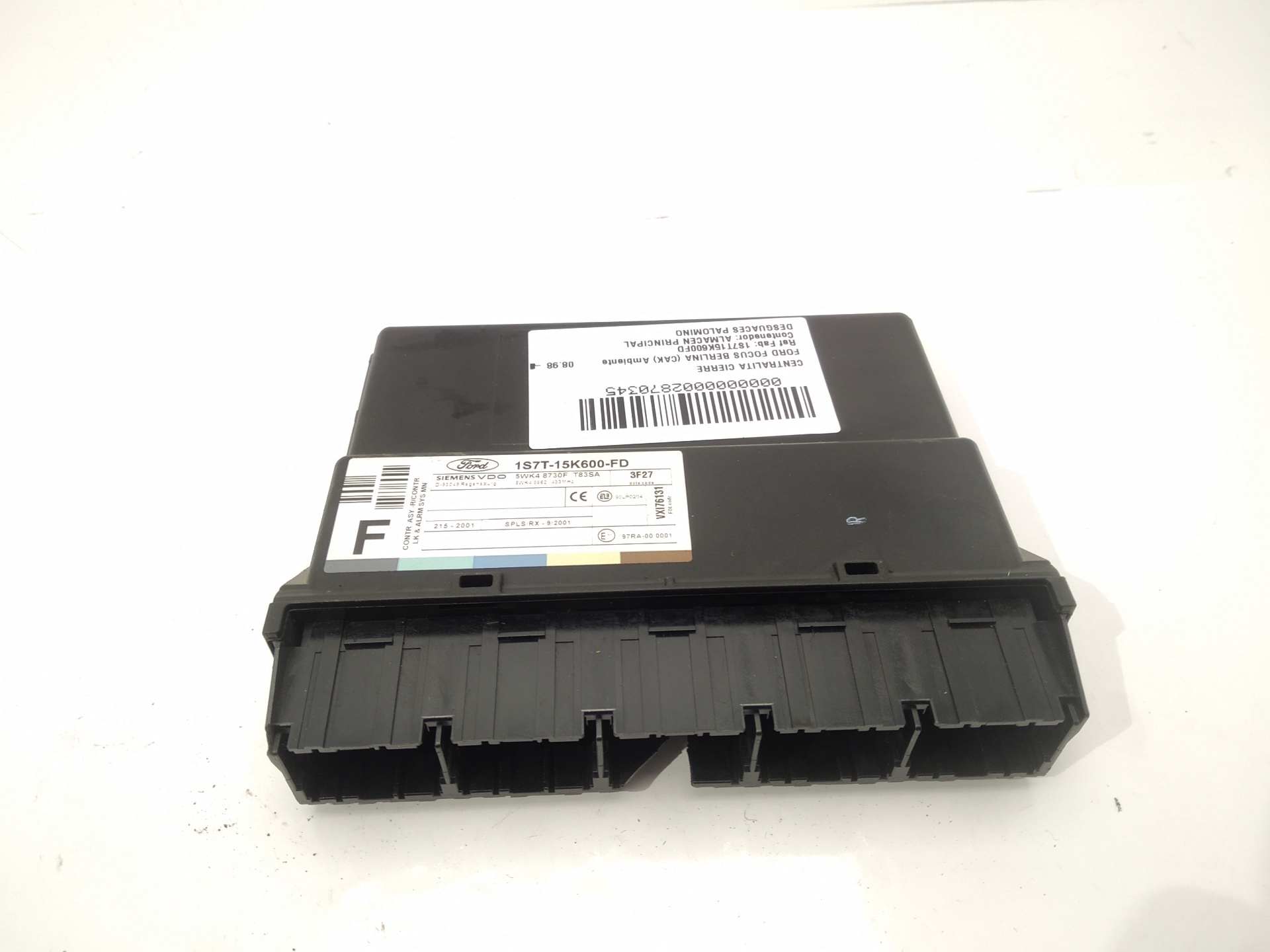 FORD Focus 1 generation (1998-2010) Alte unități de control 1S7T15K600FD,1S7T15K600FD,1S7T15K600FD 24514300