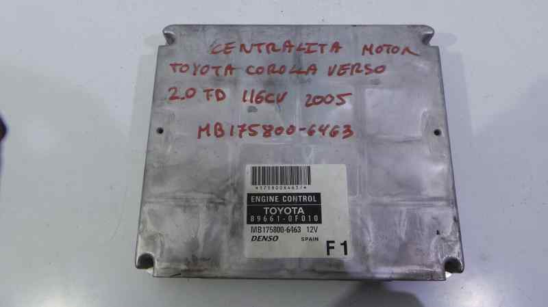 TOYOTA Corolla Verso 1 generation (2001-2009) Variklio kompiuteris 896610F010 19113498