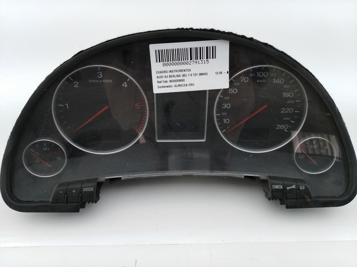 AUDI A4 B6/8E (2000-2005) Speedometer 8E0920900E, 8E0920900E, 8E0920900E 24664884