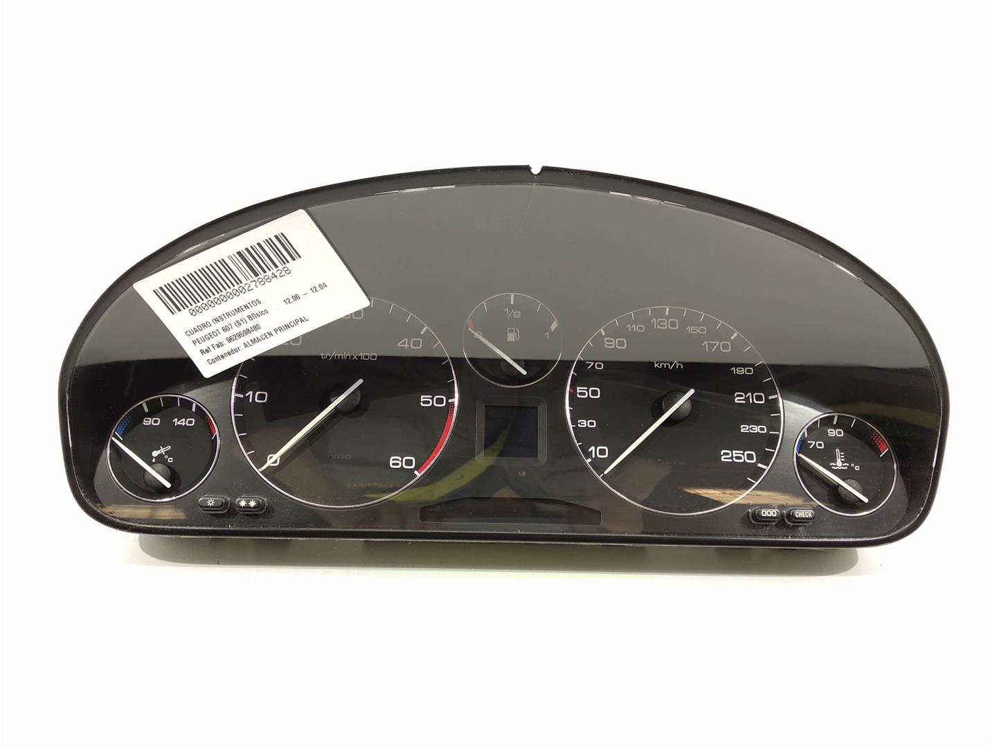 PEUGEOT 607 1 generation (2000-2008) Speedometer 9629598480, 9629598480, 9629598480 24603334