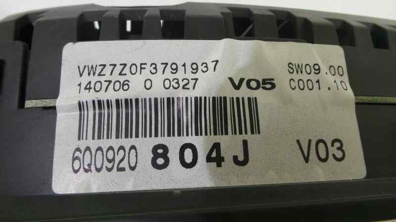 VOLKSWAGEN Polo 4 generation (2001-2009) Vitezometru 6Q0920804J, 6Q0920804J, 6Q0920804J 19129141