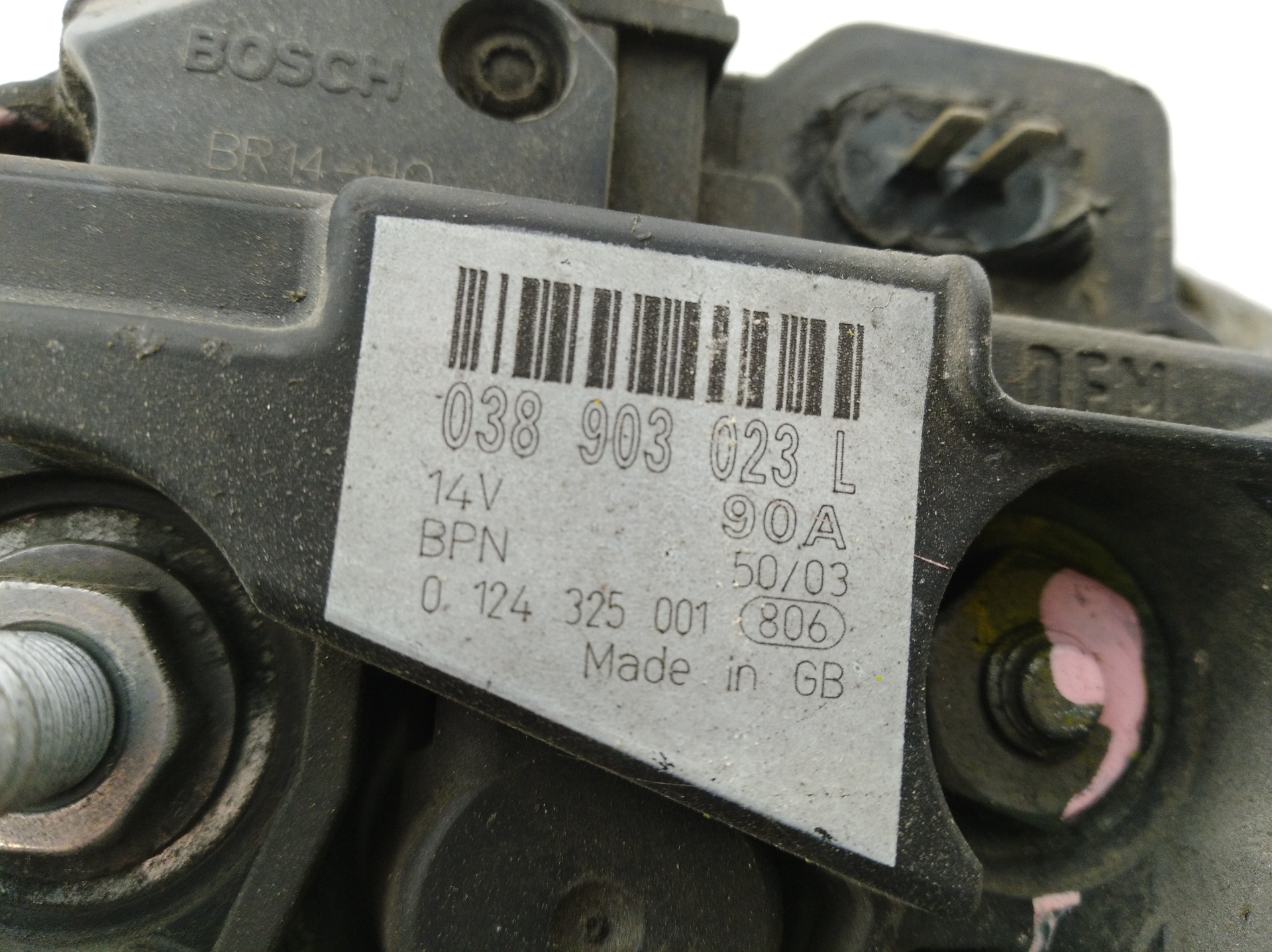 VOLKSWAGEN Golf 4 generation (1997-2006) Alternator 038903023L, 038903023L 24513419