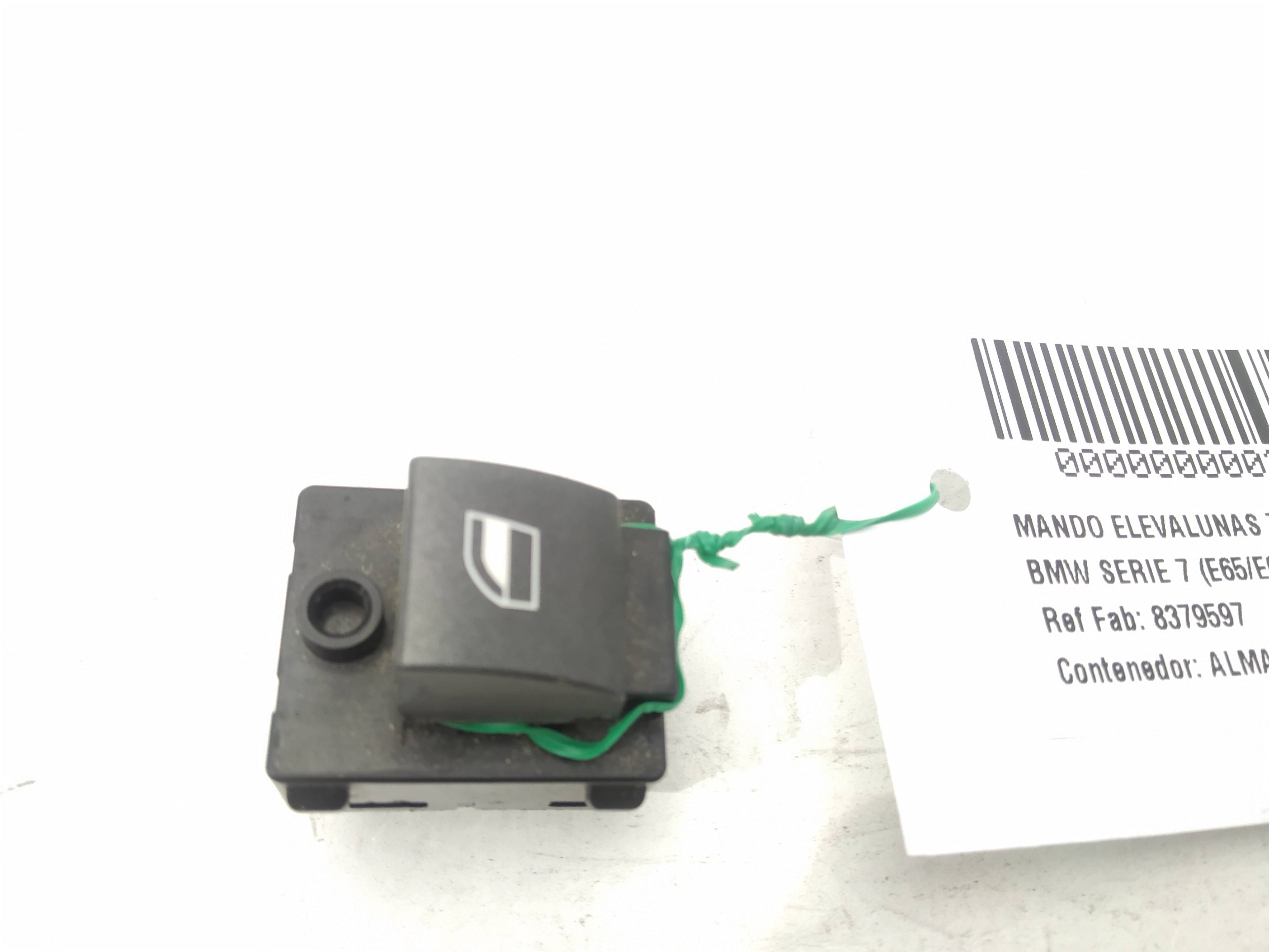 BMW 7 Series E65/E66 (2001-2008) Rear Right Door Window Control Switch 8379597, 8379597, 8379597 19324535