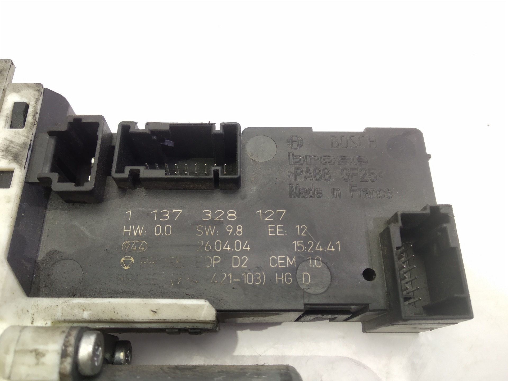 PEUGEOT 407 1 generation (2004-2010) Front Right Door Window Control Motor 9646594480 25304756