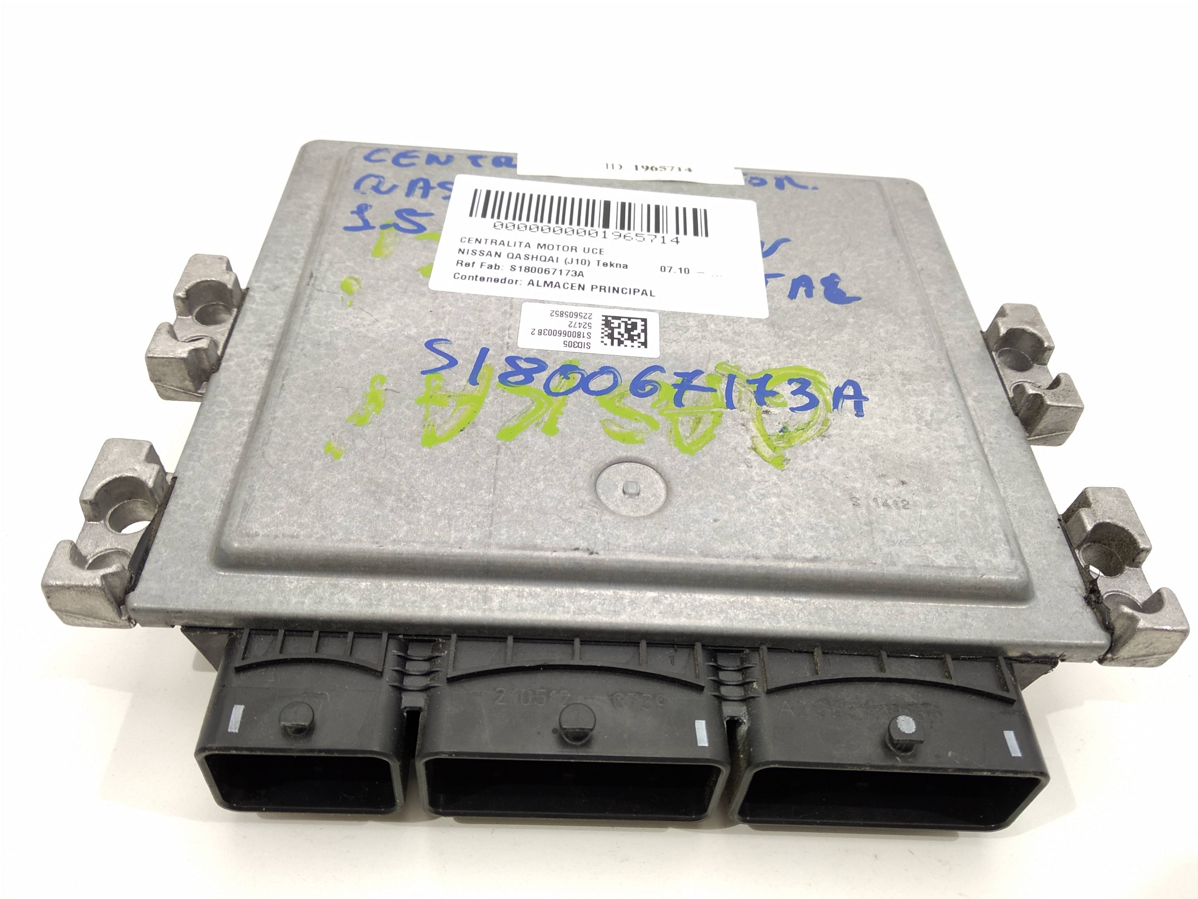 NISSAN Qashqai 1 generation (2007-2014) Engine Control Unit ECU S180067173A,S180067173A,S180067173A 19110909