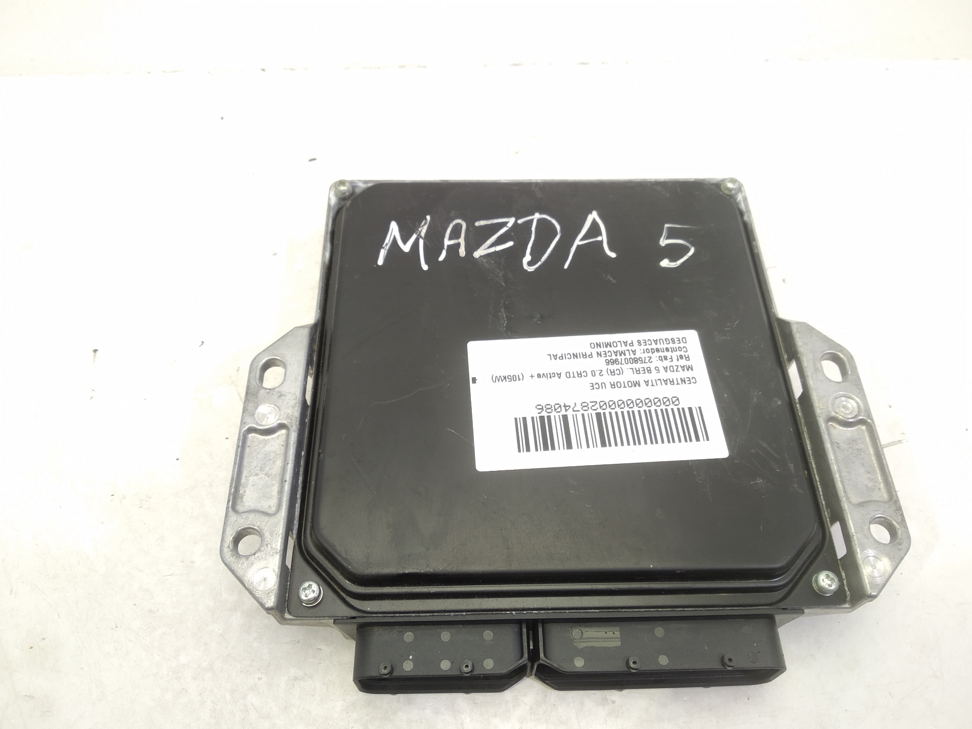 MAZDA 5 1 generation (2005-2010) Moottorin ohjausyksikkö ECU 2758007966 25303938