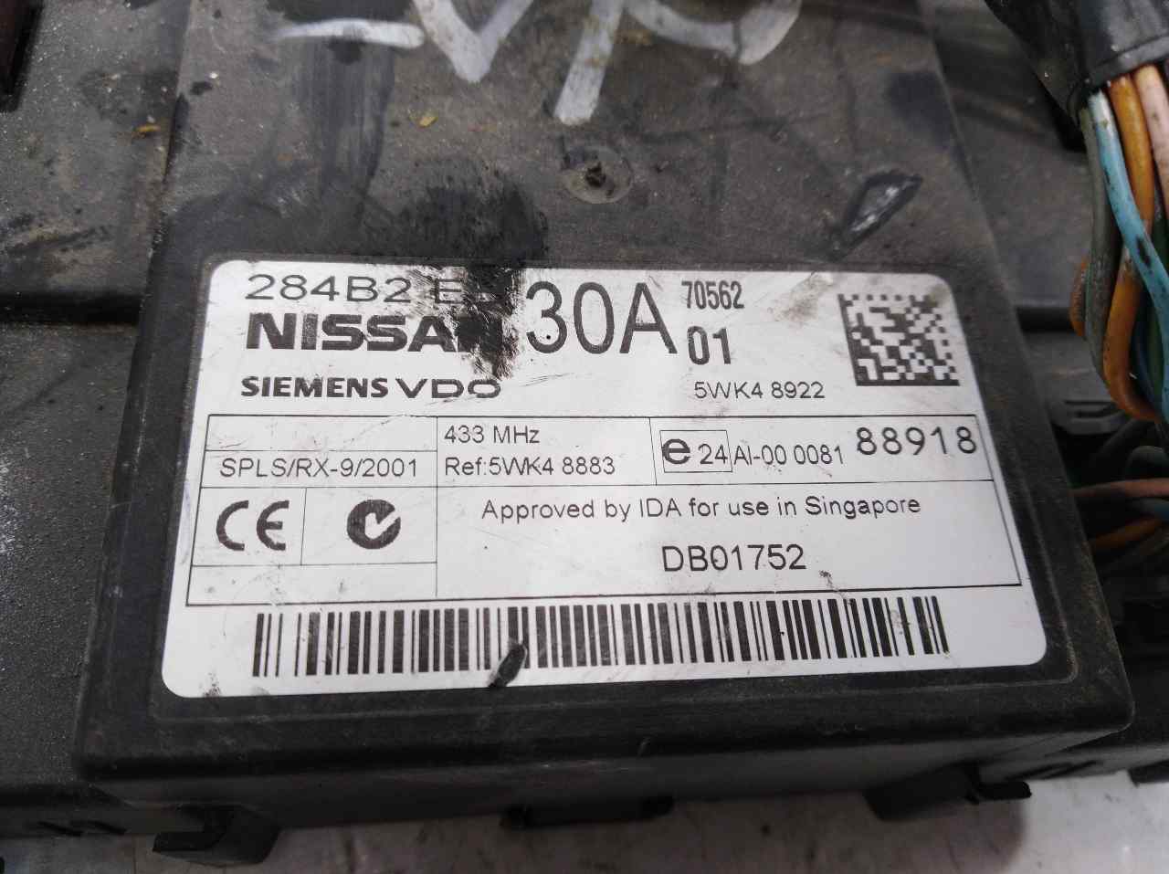 NISSAN NP300 1 generation (2008-2015) Komforto valdymo blokas 5WK48922, 5WK48922, 5WK48922 24513479