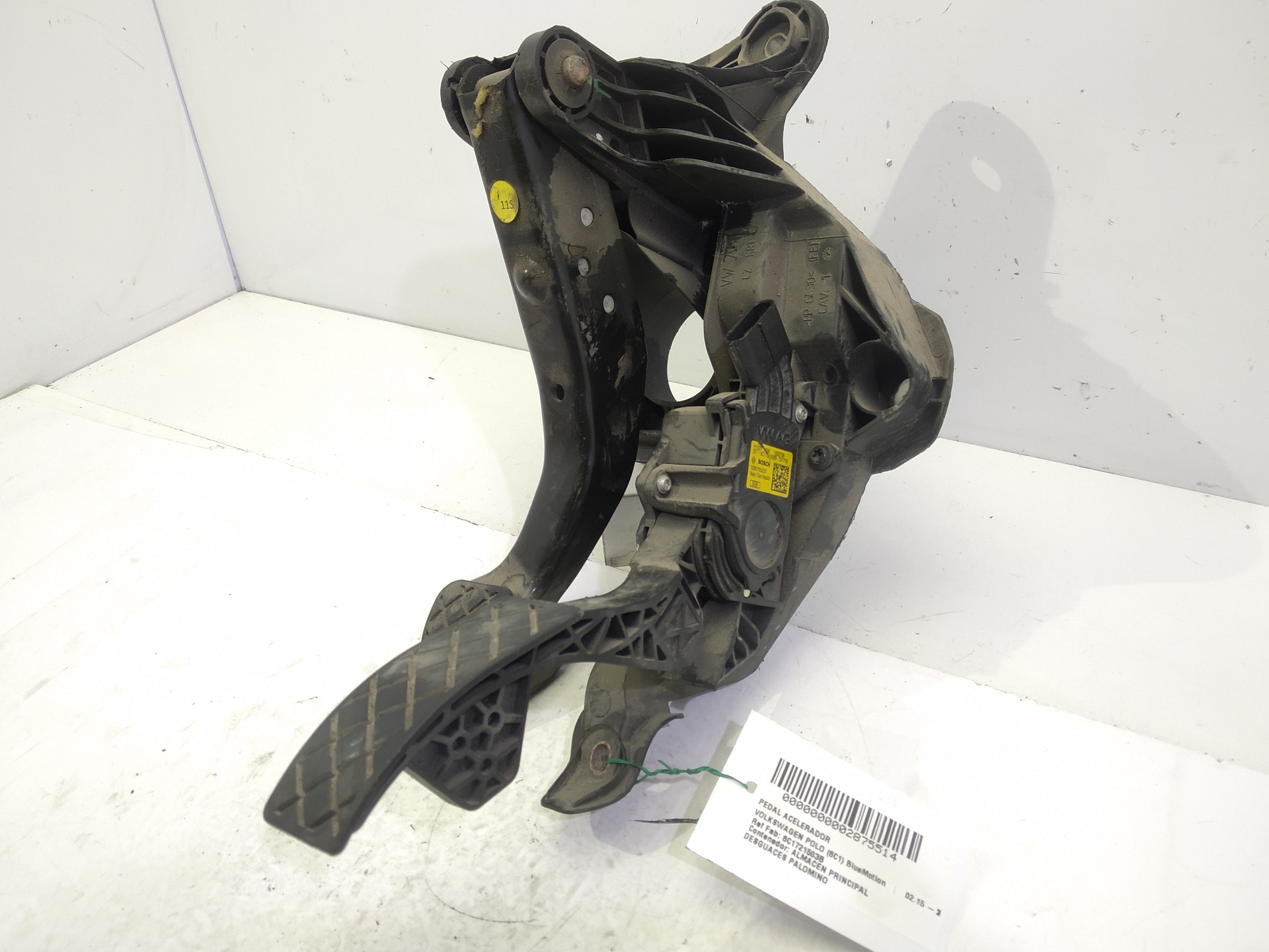 VOLKSWAGEN Polo 5 generation (2009-2017) Throttle Pedal 6C1721503B 25305318