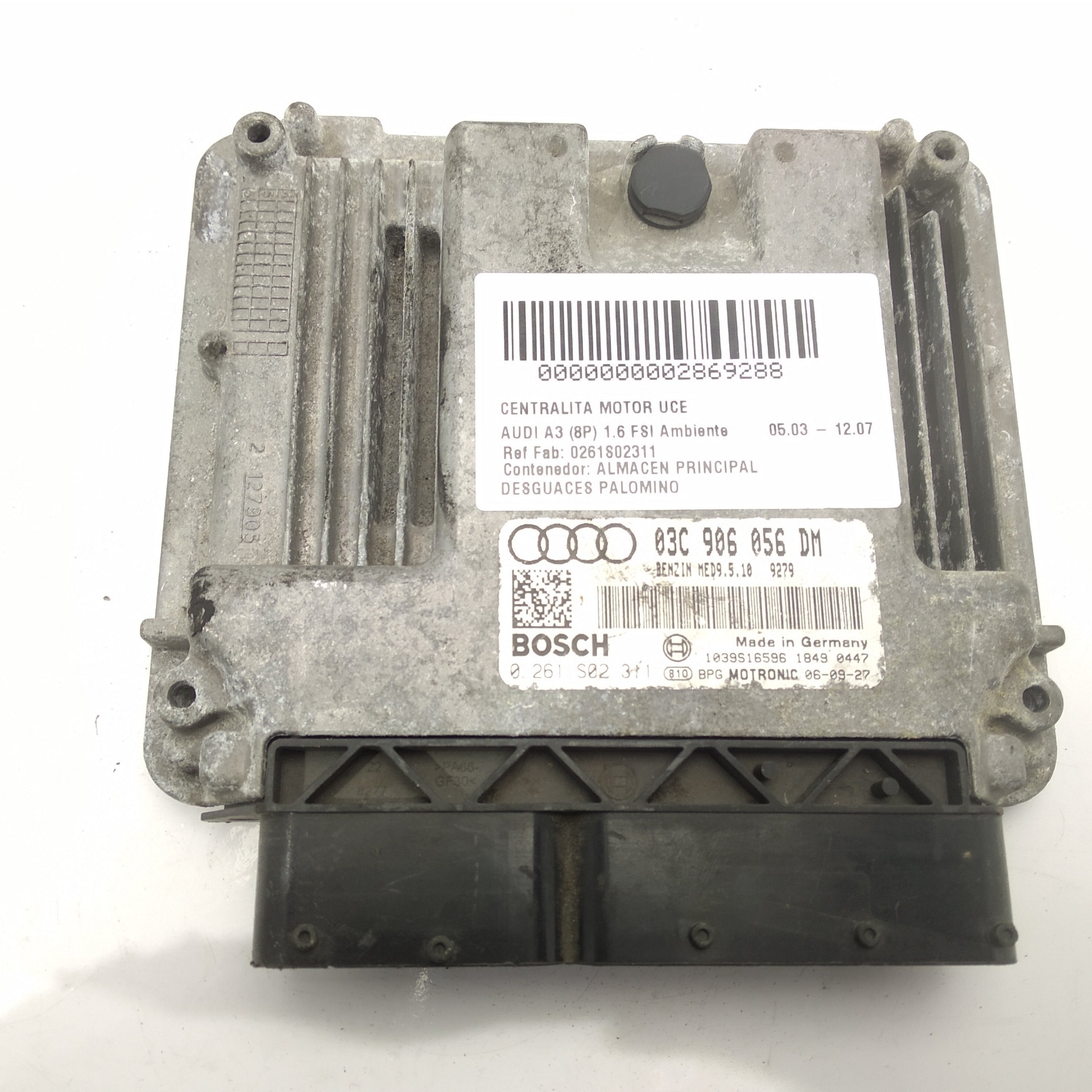 AUDI A3 8P (2003-2013) Variklio kompiuteris 0261S02311,0261S02311,0261S02311 24513952