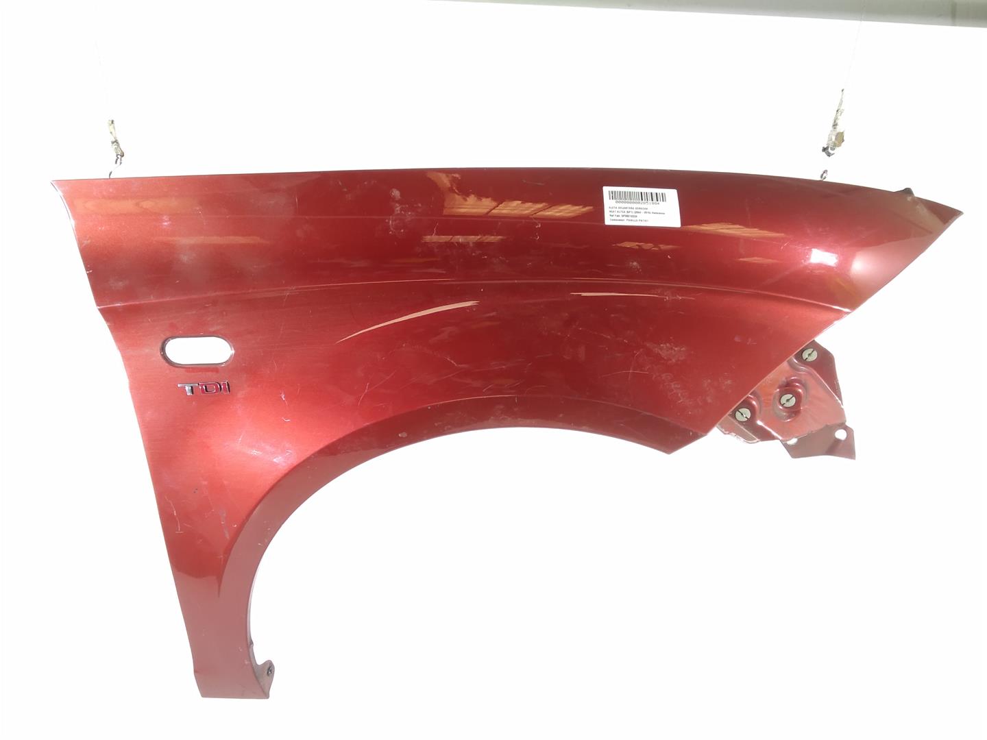 SEAT Toledo 3 generation (2004-2010) Front Right Fender 5P0821022A, 5P0821022A, 5P0821022A 19337863
