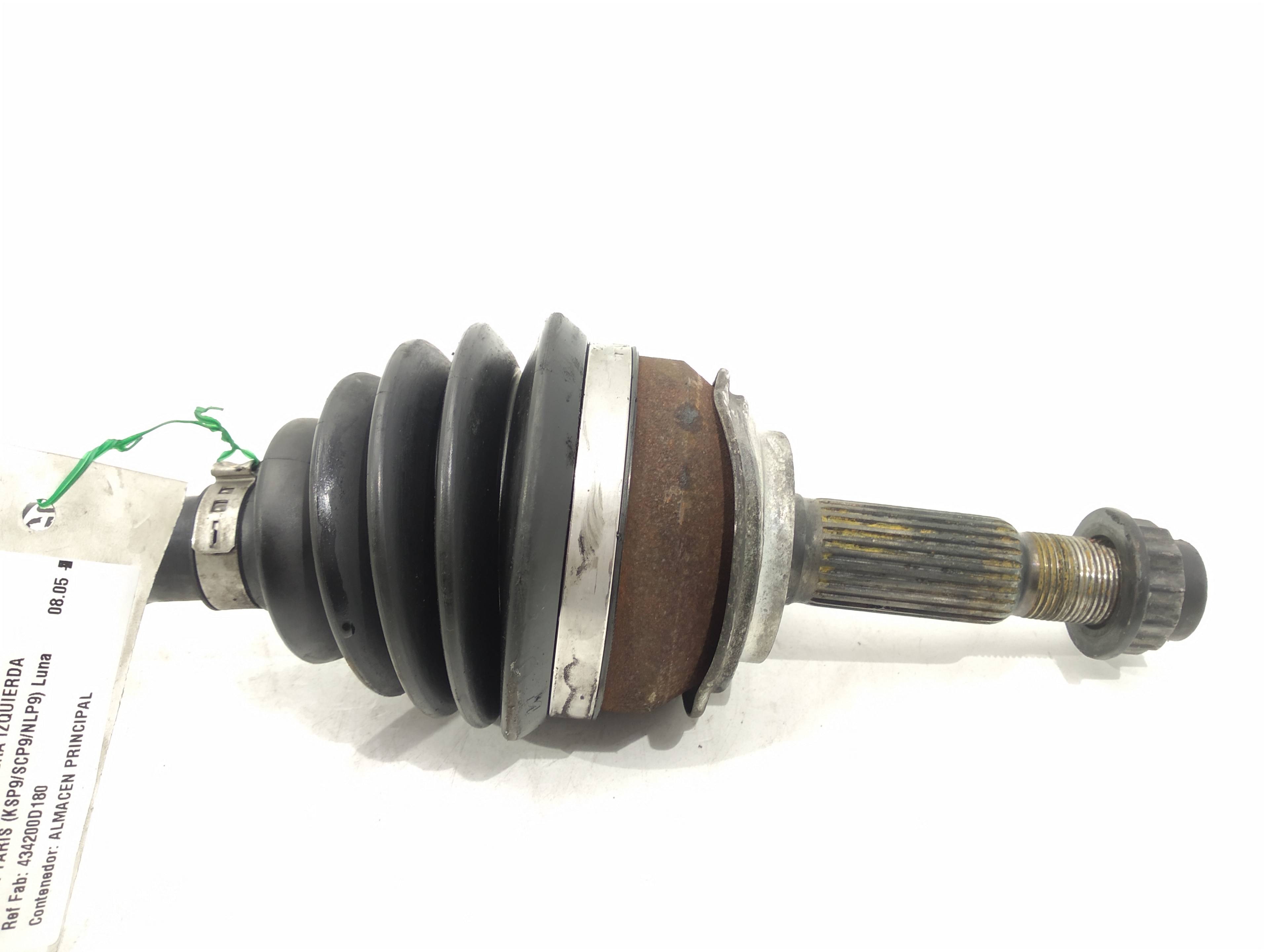 TOYOTA Yaris 2 generation (2005-2012) Arbre de transmission avant gauche 434200D180, 434200D180 19316968