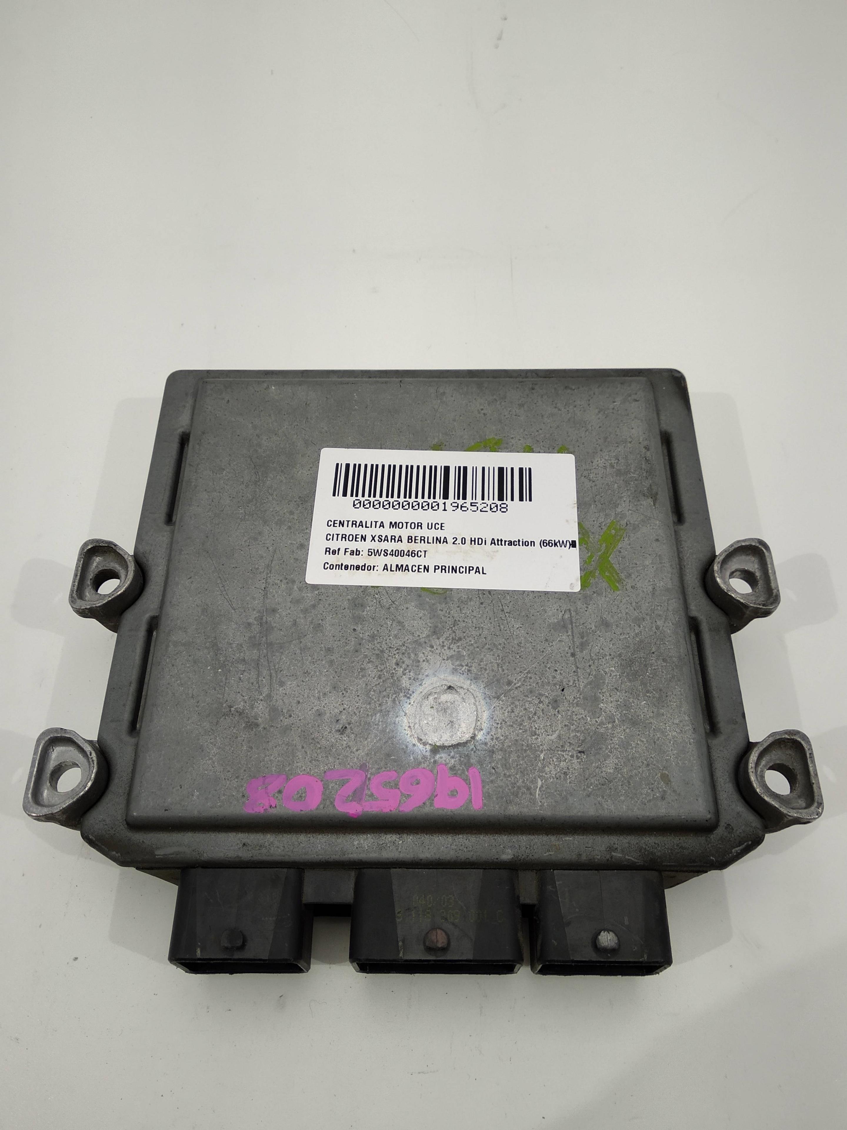 CITROËN Xsara 1 generation (1997-2004) Motorkontrolenhed ECU 5WS40046CT,5WS40046CT,5WS40046CT 19104929