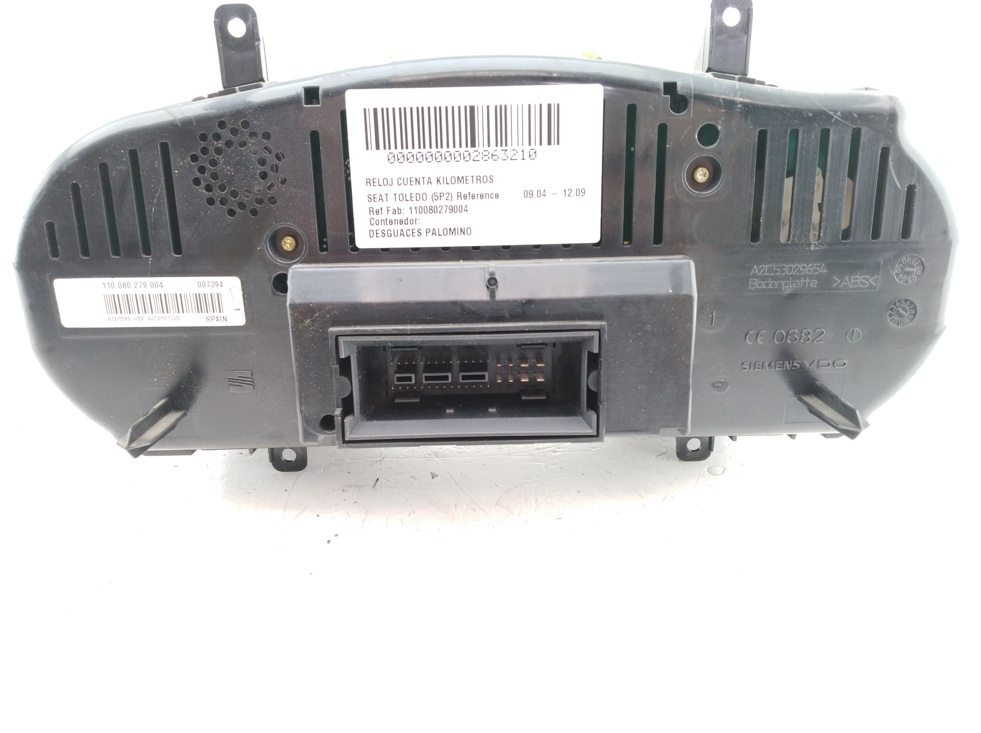 OPEL Toledo 3 generation (2004-2010) Compteur de vitesse 5P0920802G,5P0920802G,5P0920802G 24667735