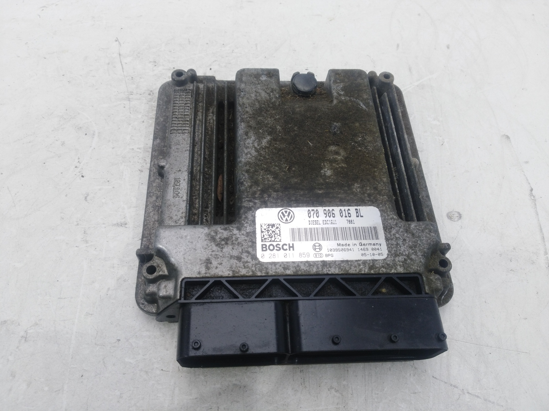 VOLKSWAGEN Touareg 1 generation (2002-2010) Engine Control Unit ECU 070906016BL,070906016BL 19319634