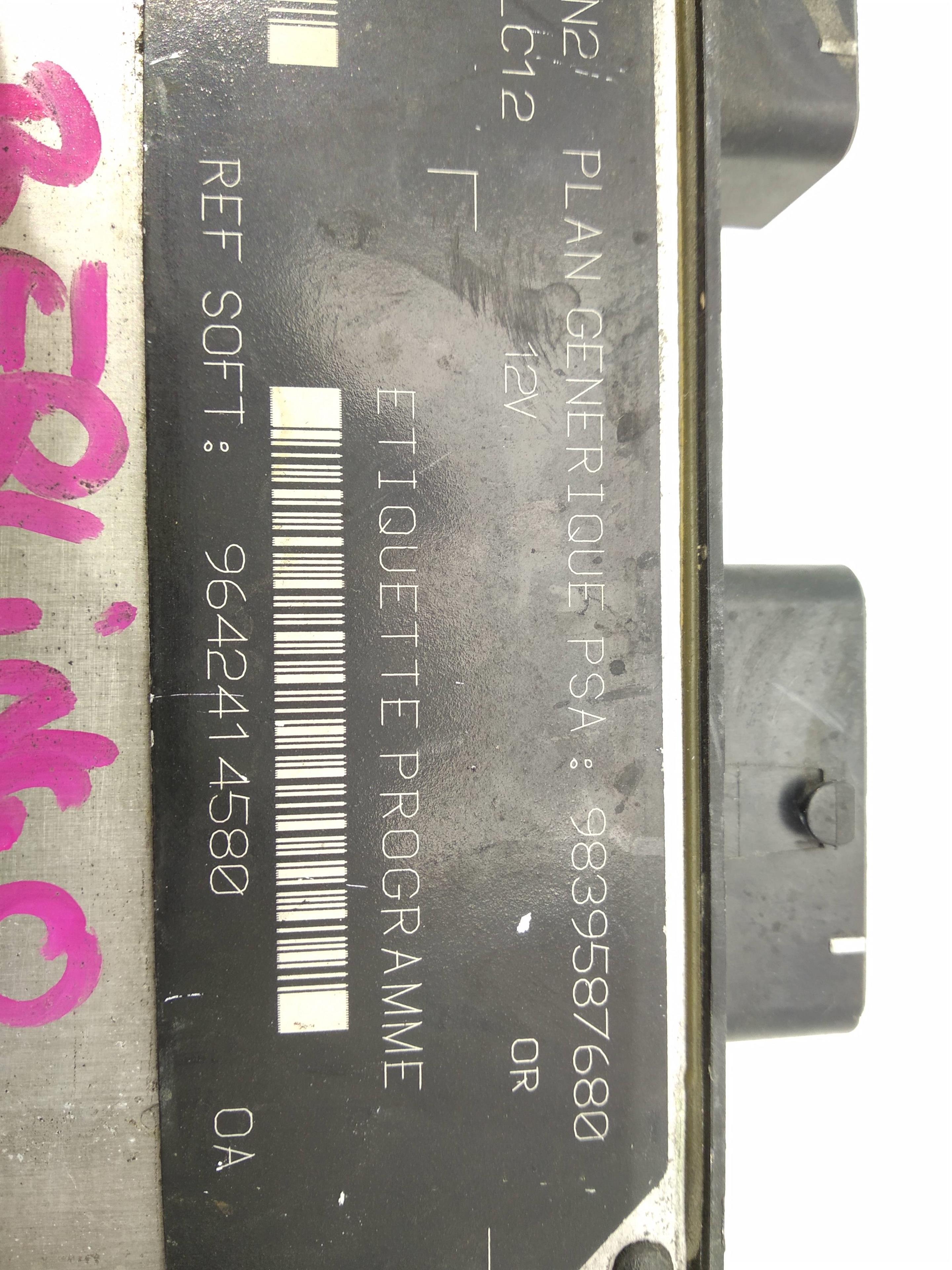 CITROËN Berlingo 1 generation (1996-2012) Engine Control Unit ECU 9642414580,9642414580,9642414580 24488604