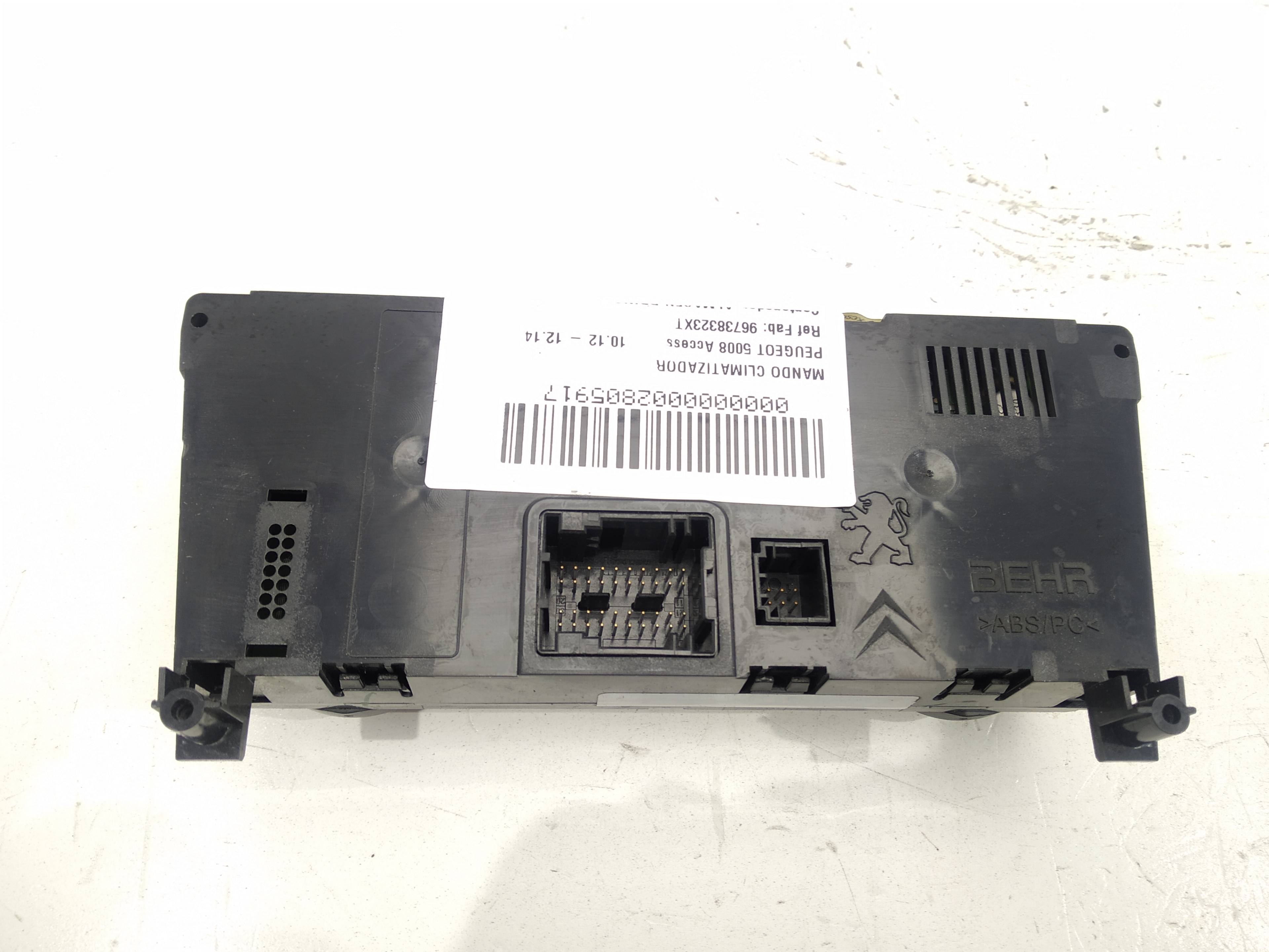 PEUGEOT 5008 1 generation (2009-2016) Climate  Control Unit 96738323XT, 96738323XT, 96738323XT 19306549