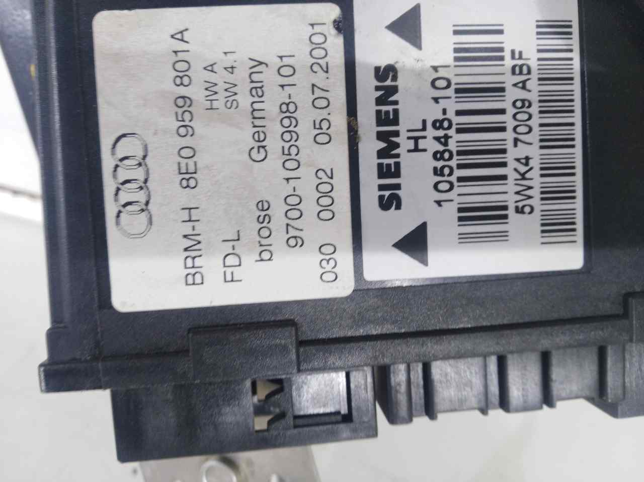 AUDI A4 B6/8E (2000-2005) Стъклоповдигач на задна лява врата 8E0839461,8E0839461,8E0839461 24016961