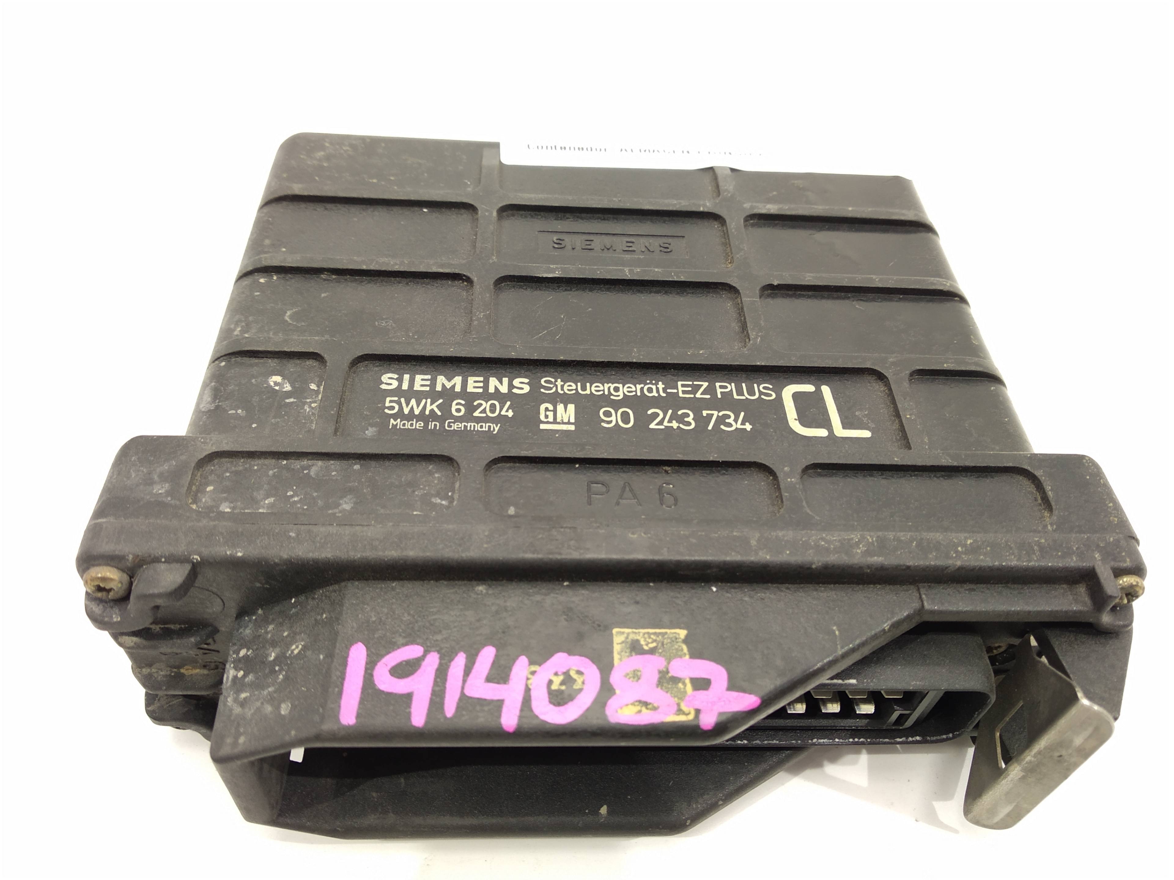 OPEL Engine Control Unit ECU 90243734, 90243734, 90243734 19100886