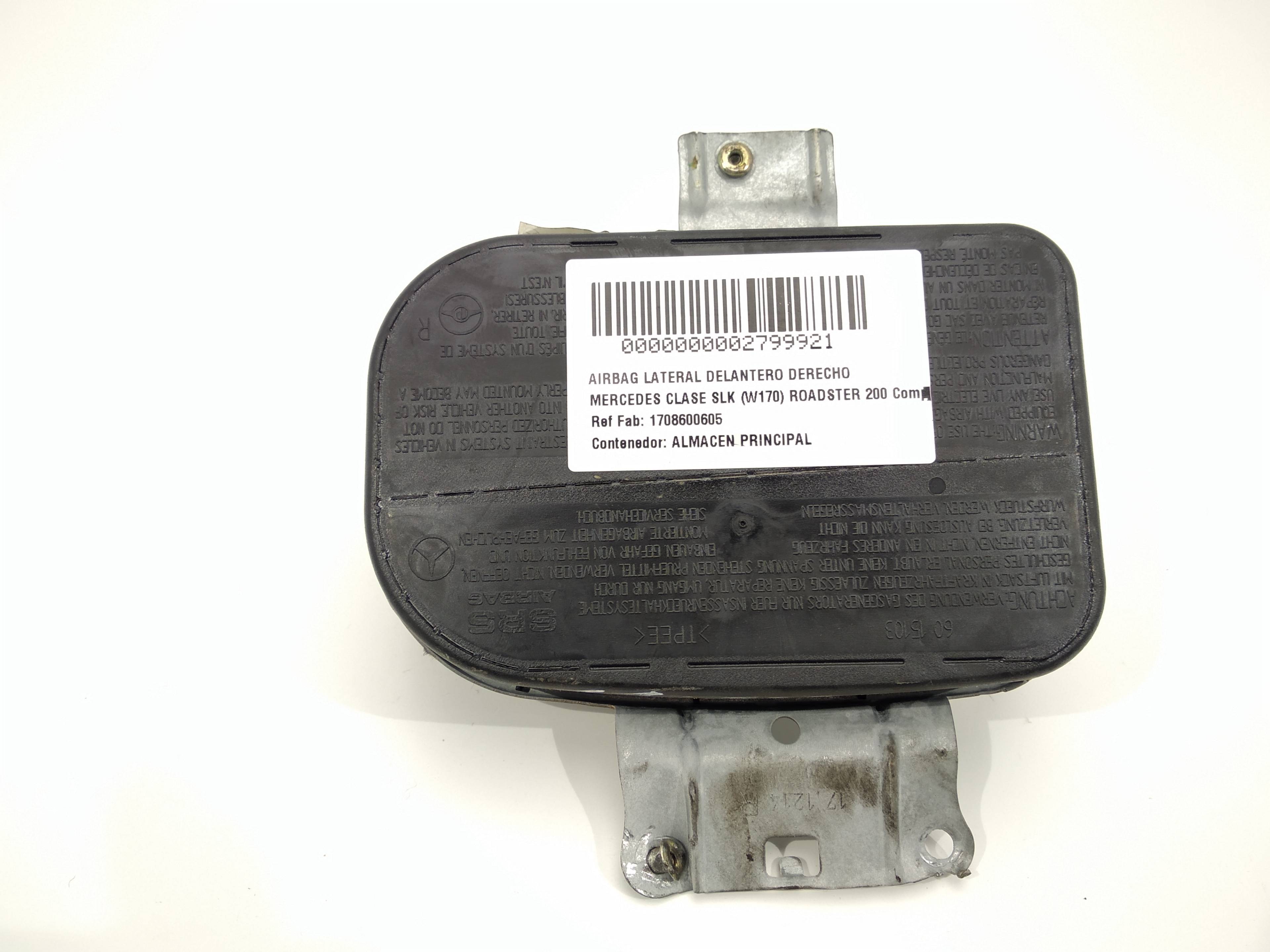 MERCEDES-BENZ SLK-Class R170 (1996-2004) Front Right Door Airbag SRS 1708600605,1708600605,1708600605 19303342