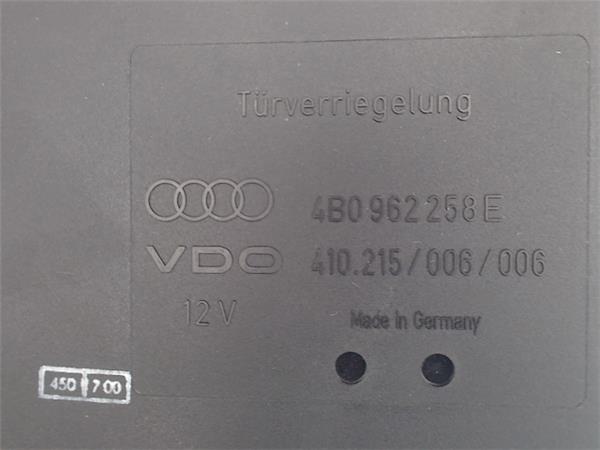 AUDI A6 C5/4B (1997-2004) Other Control Units 4B0962258E, 0281001781 19584434