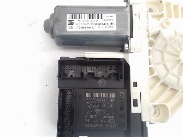 SEAT Leon 2 generation (2005-2012) Motor regulator geam ușă stânga față 1K0959793P,F005S00347 24990092