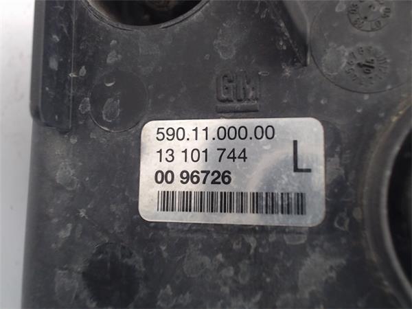 OPEL Vectra C (2002-2005) Левая противотуманка переднего бампера 0096726, 13101744 19579682